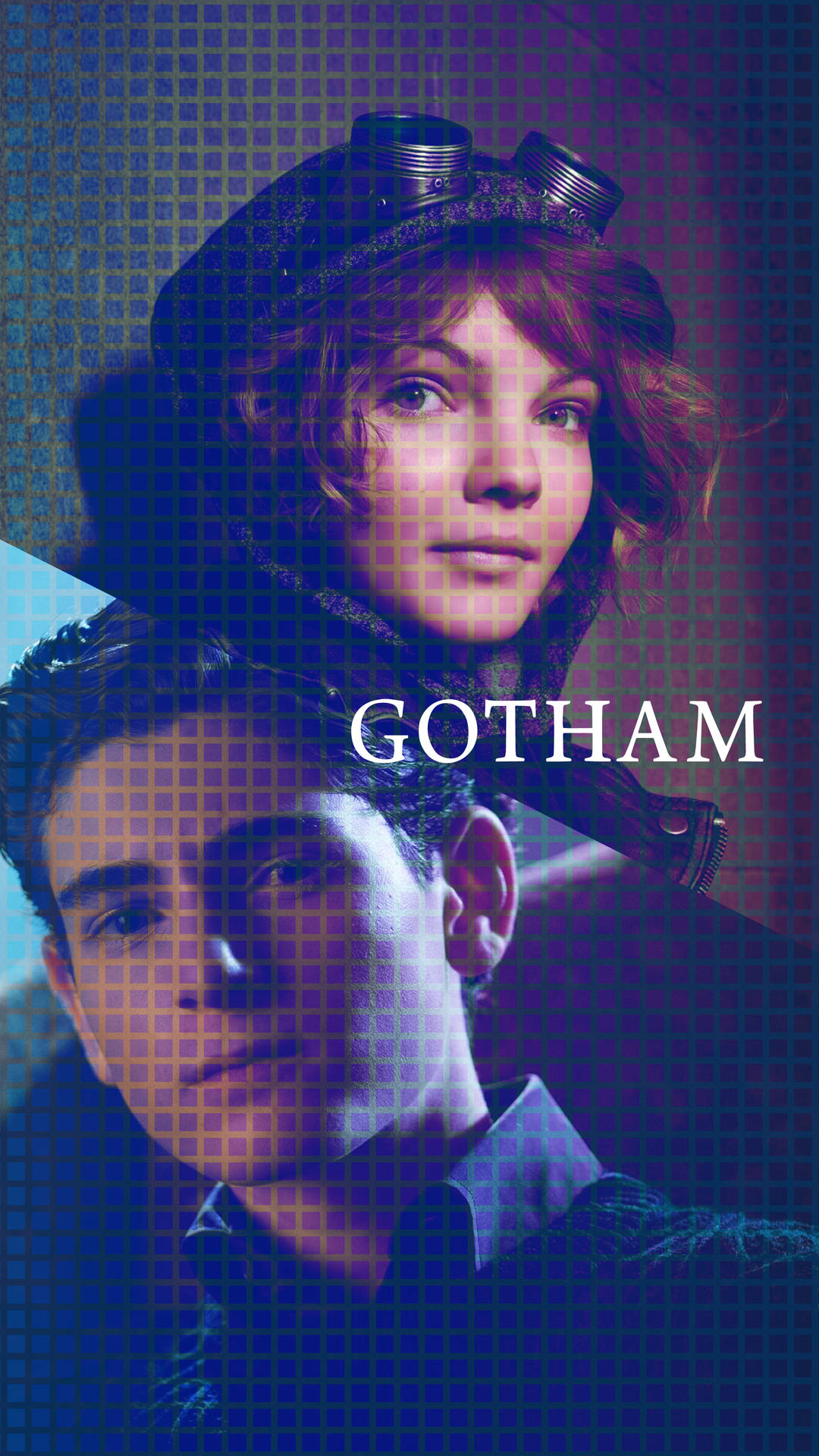 Blue Overlay Bruce And Selina 4k Gotham Phone