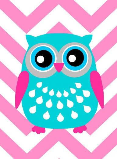 Blue Owl Clipart Background