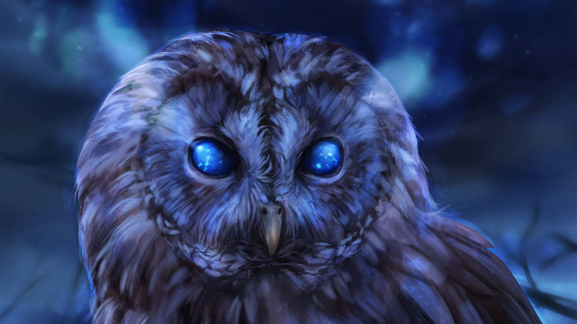 Blue Owl Magical Eyes