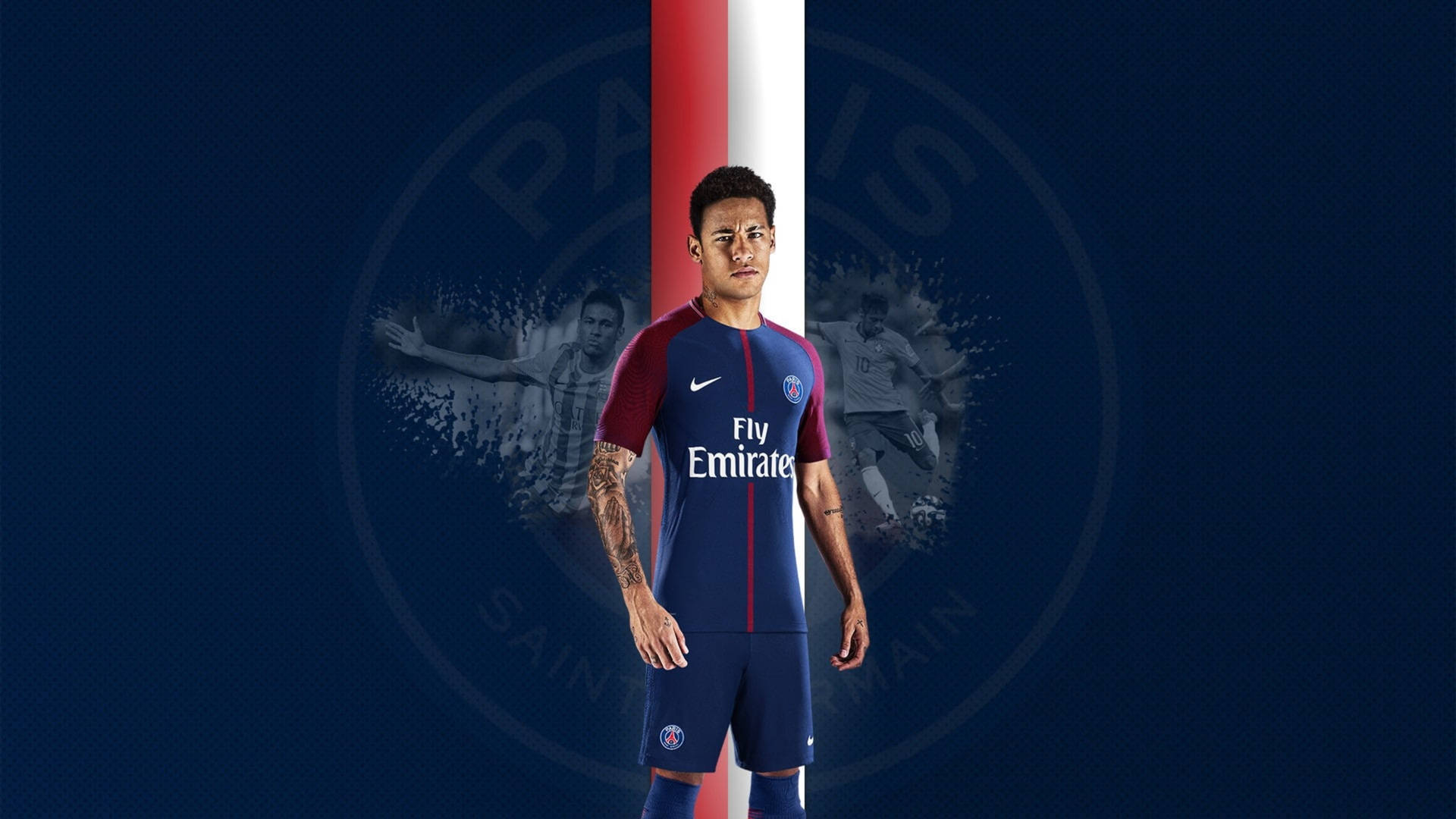 Blue Paris Saint-germain Neymar 4k Background