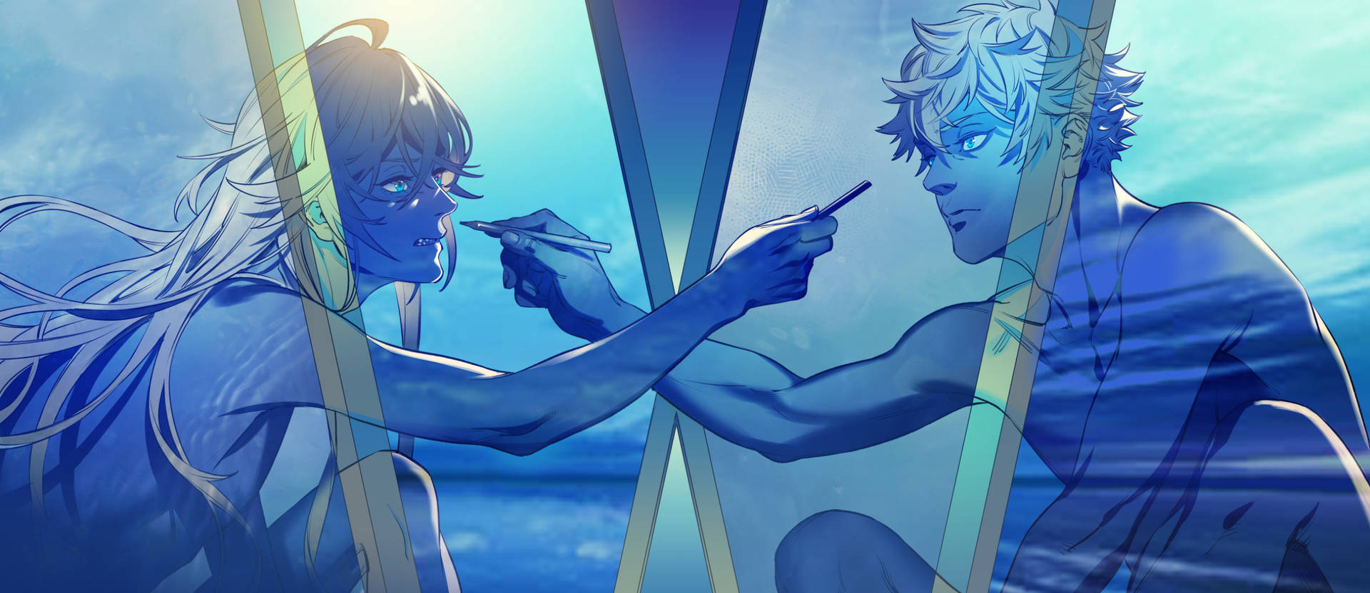 Blue Period Ryuji And Yatora Background
