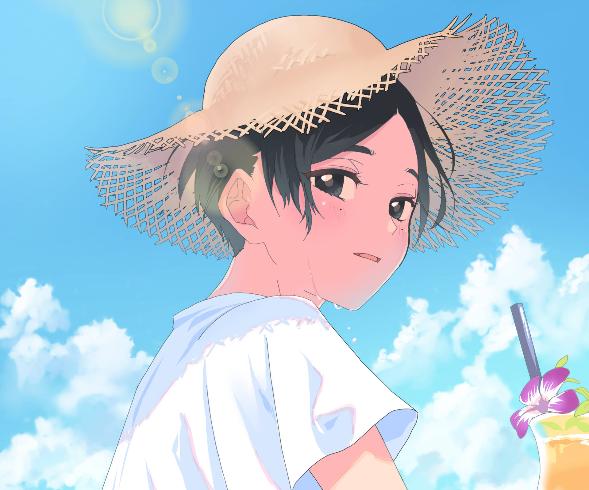 Blue Period Summer With Yotasuke Background