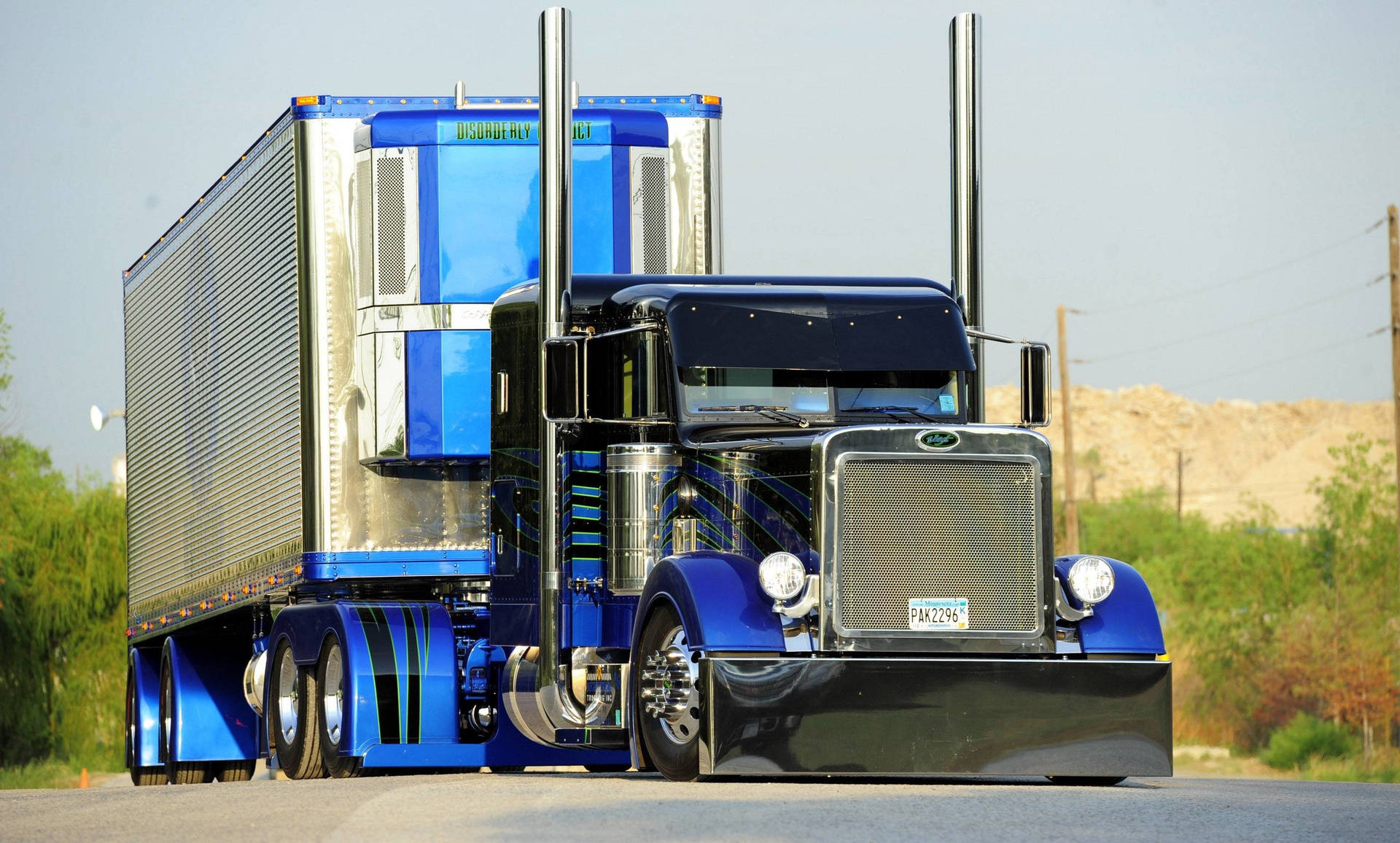 Blue Peterbilt