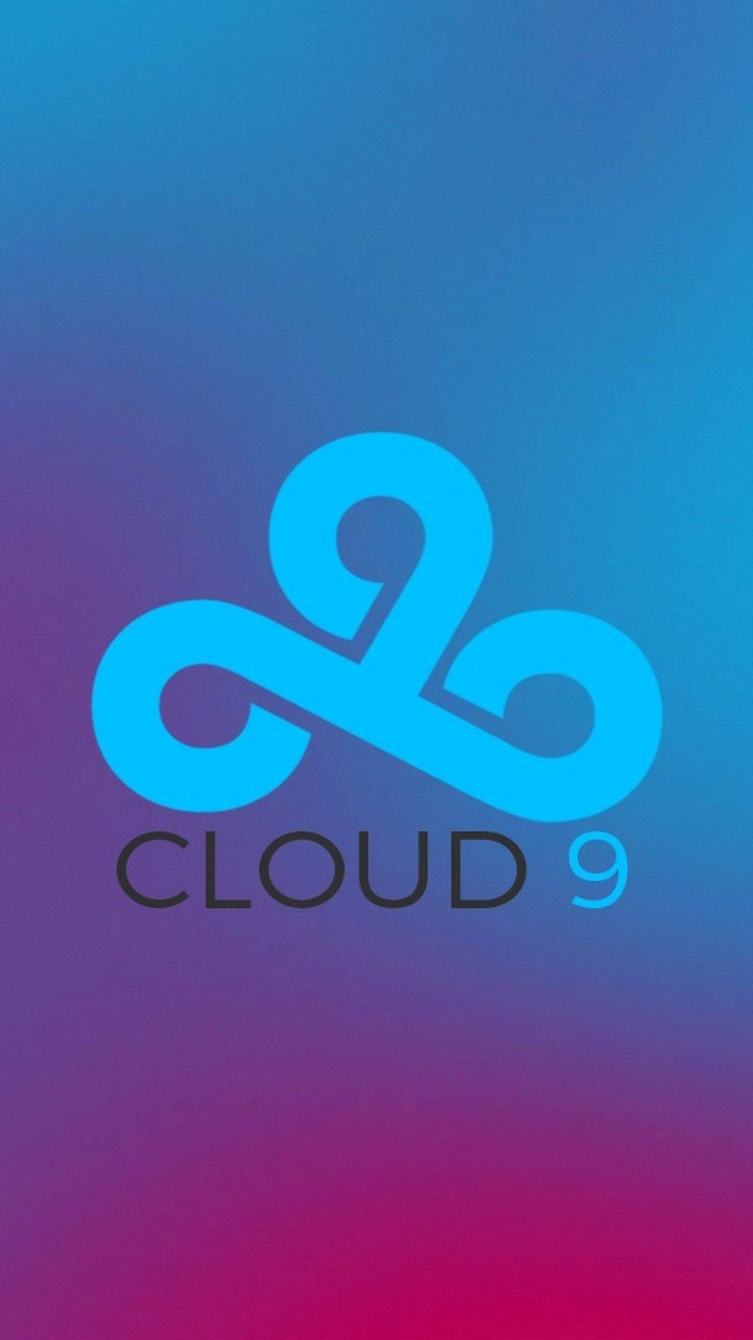 Blue Pink Cloud9 Logo Background