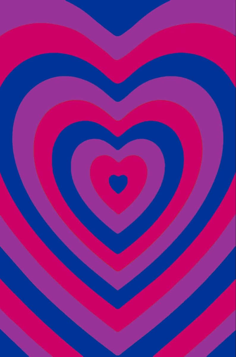 Blue Pink Powerpuff Girls Heart