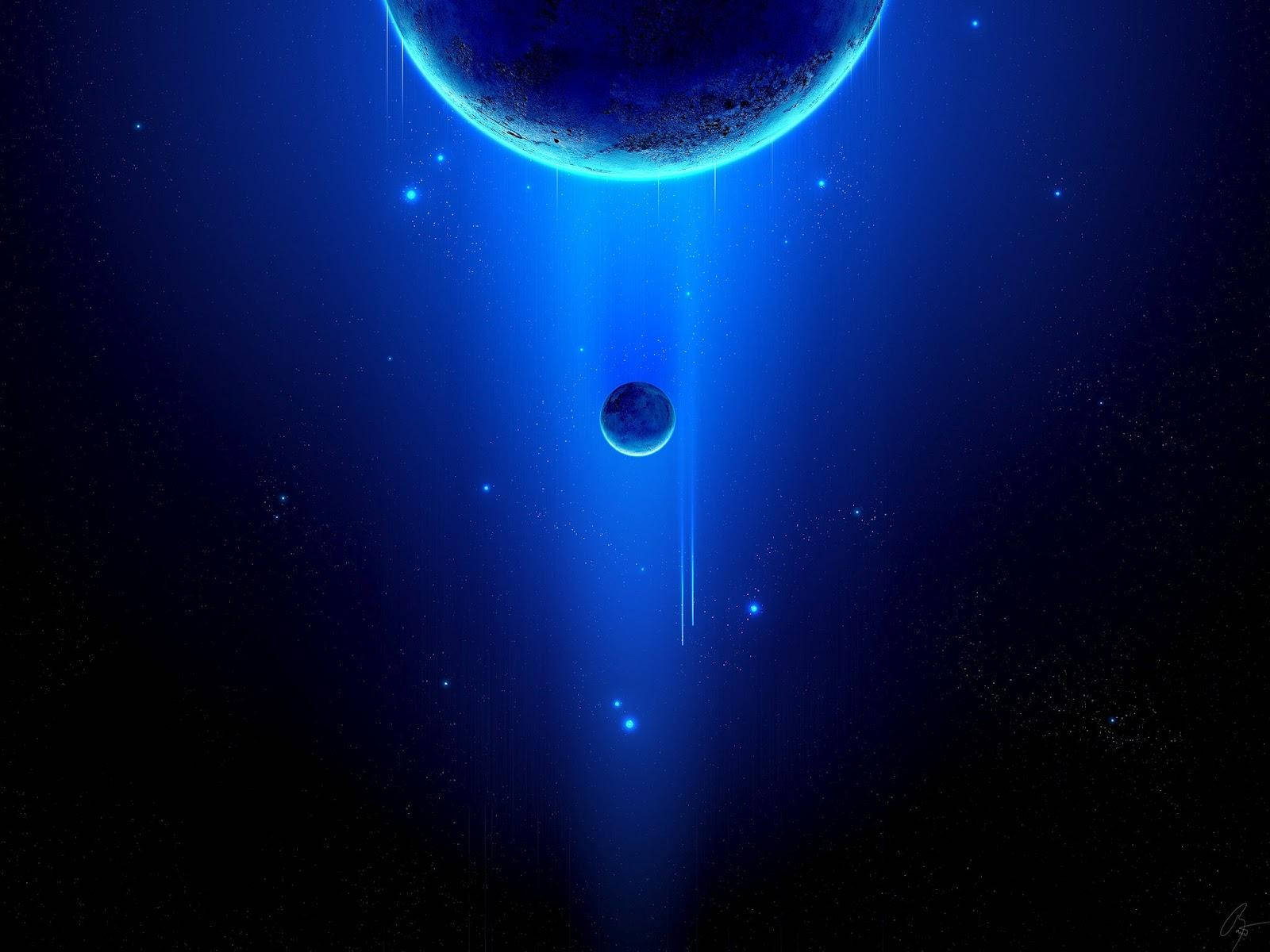 Blue Planets Samsung Galaxy Tablet Background