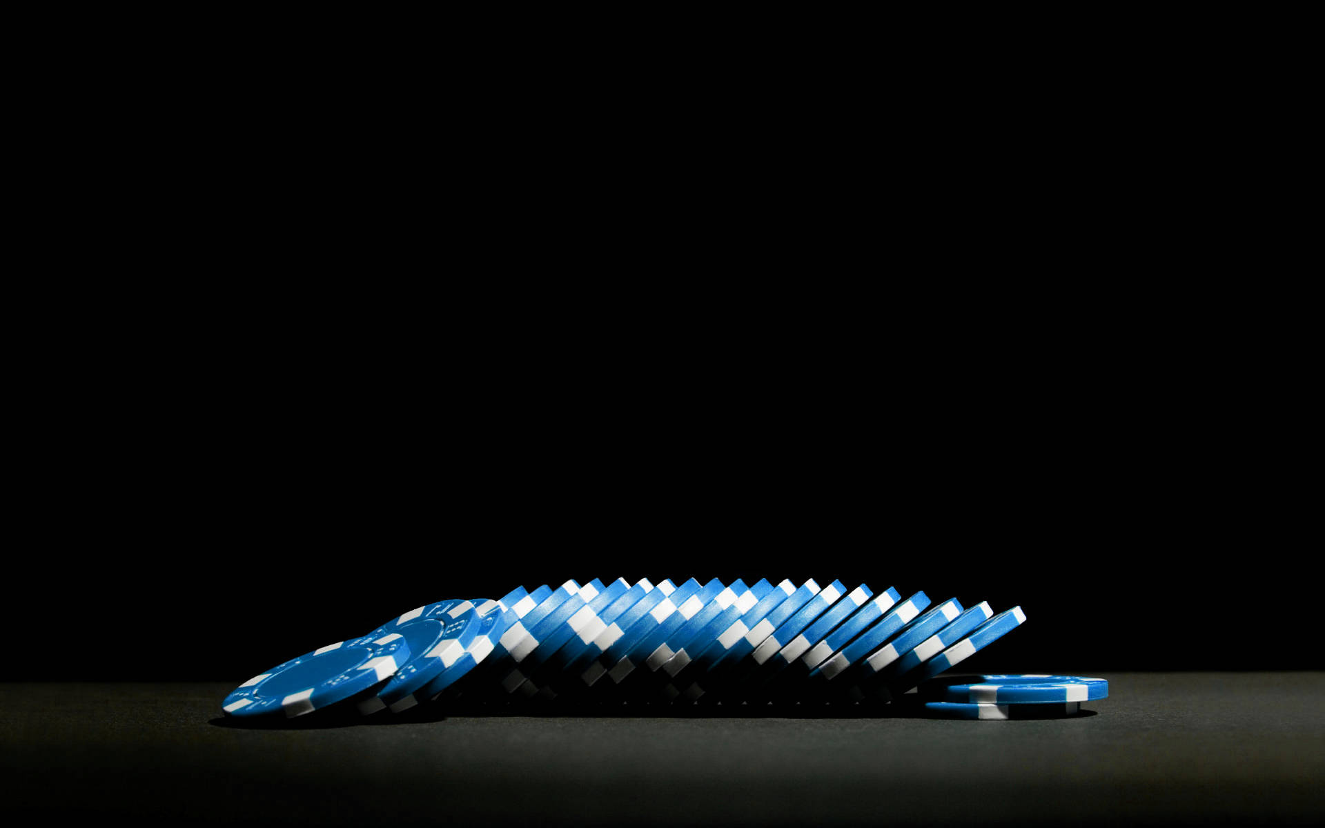 Blue Poker Chips Background