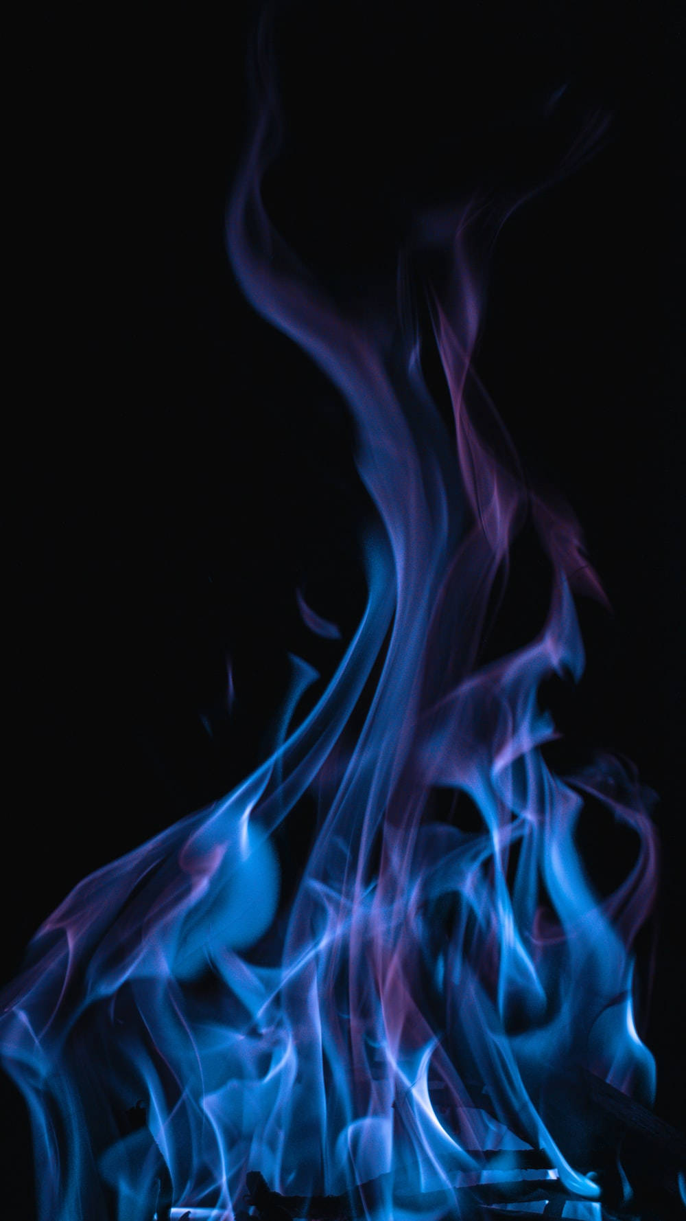 Blue Purple Fire Background Background