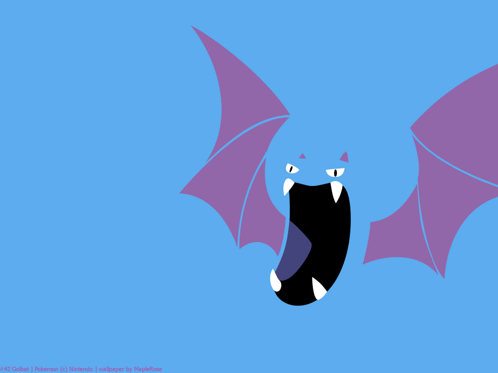 Blue Purple Golbat Art Background