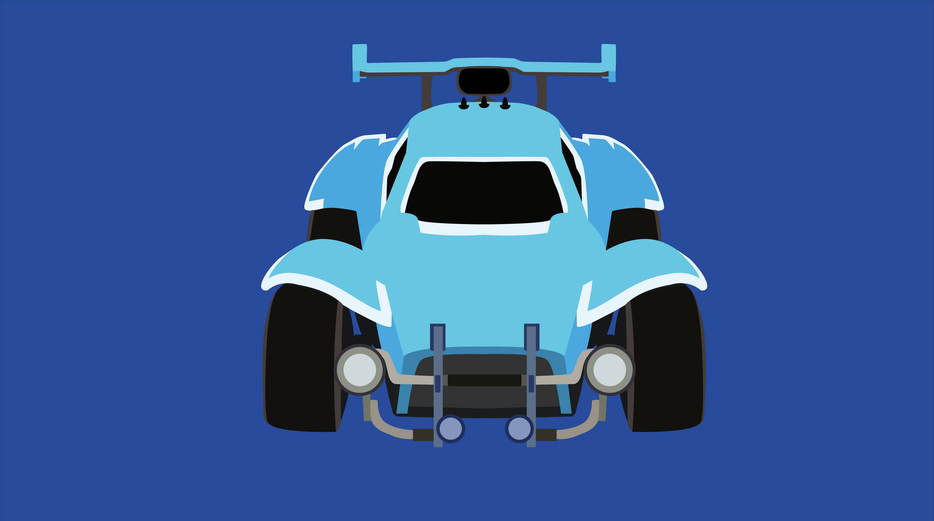 Blue Race Car Art Deco Background