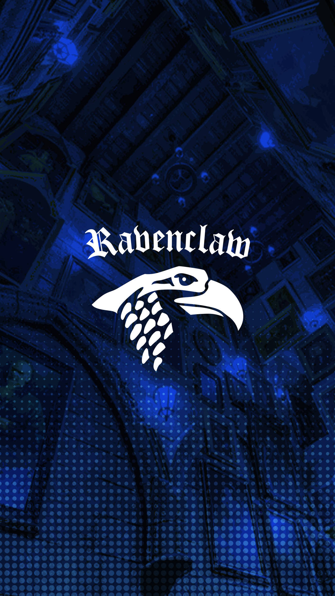 Blue Ravenclaw Hogwarts Aesthetic Background