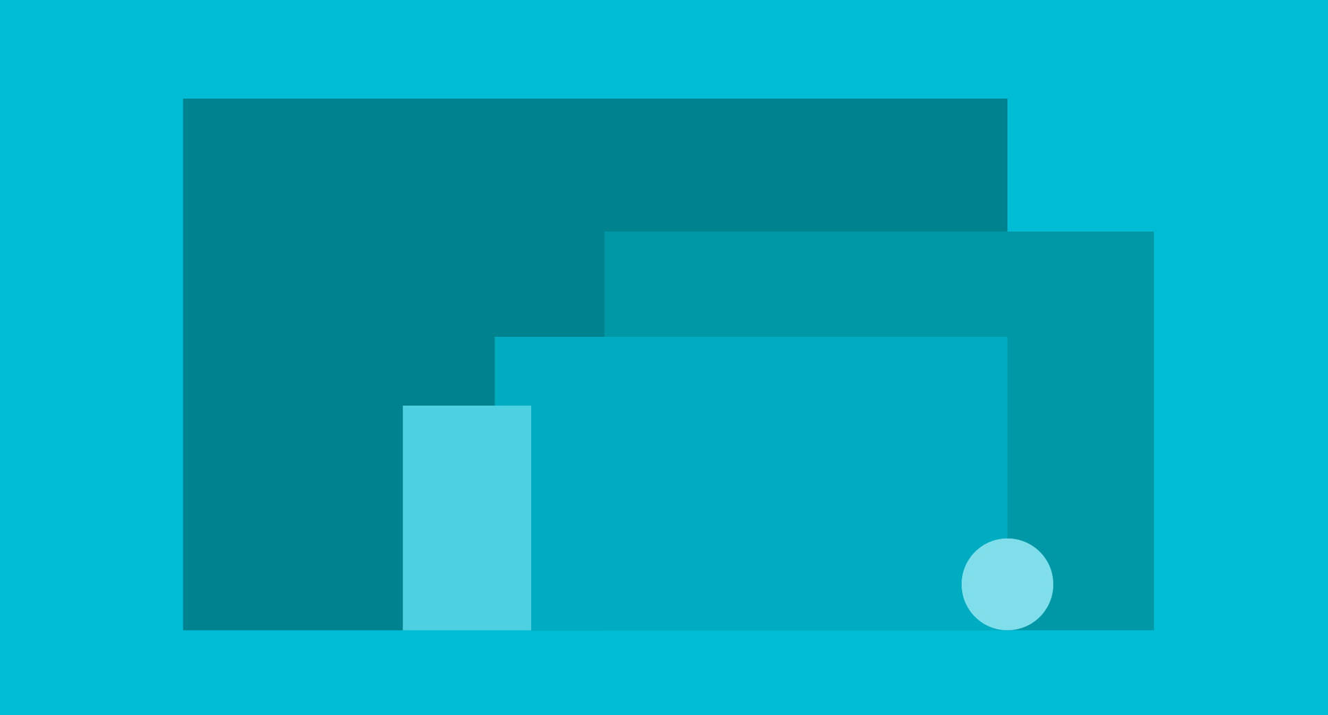 Blue Rectangles Material Design