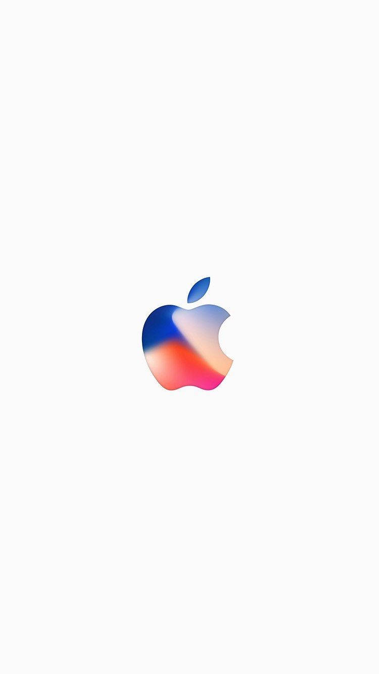 Blue Red Apple Logo Iphone Background