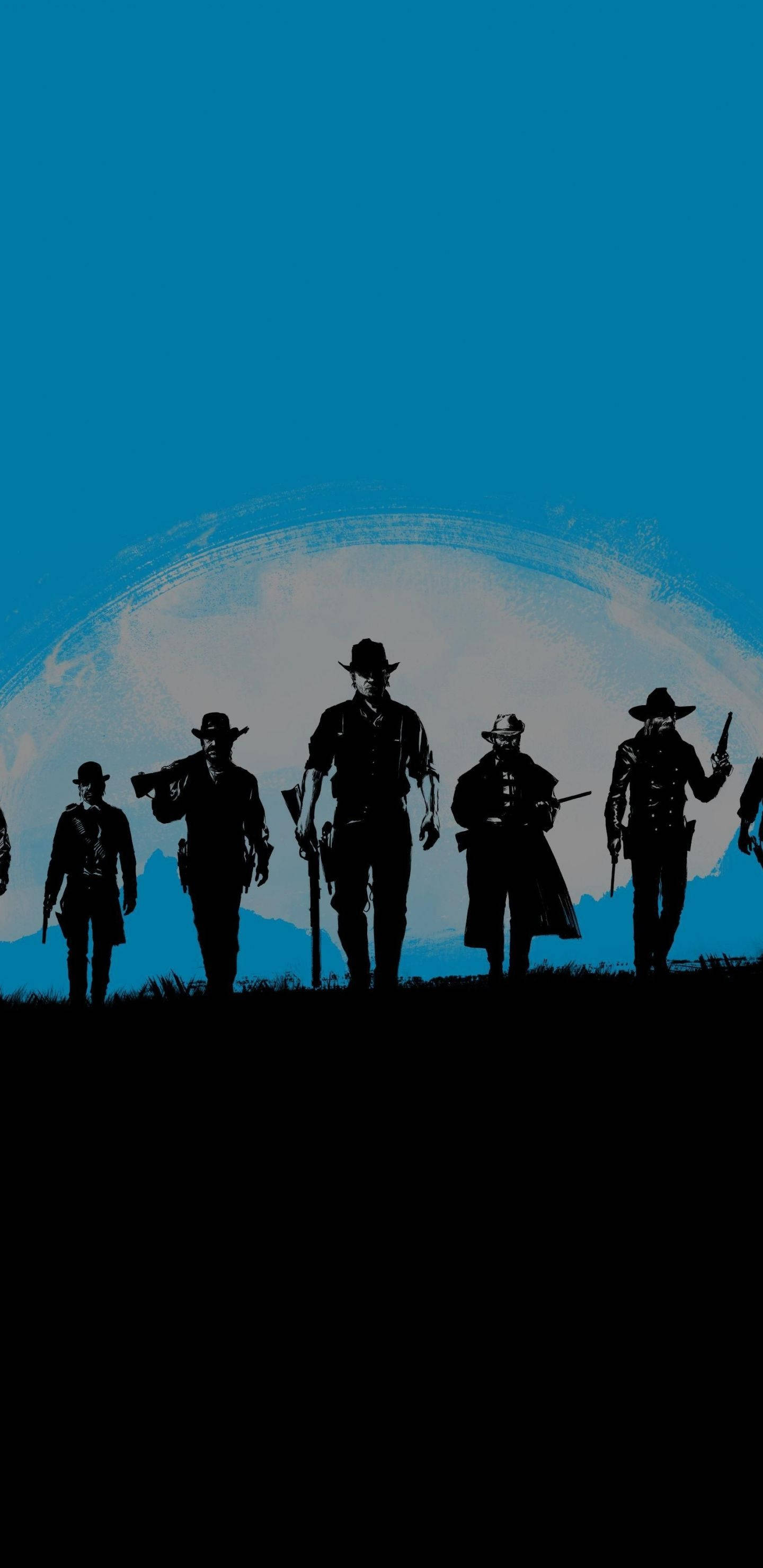 Blue Red Dead Iphone Background