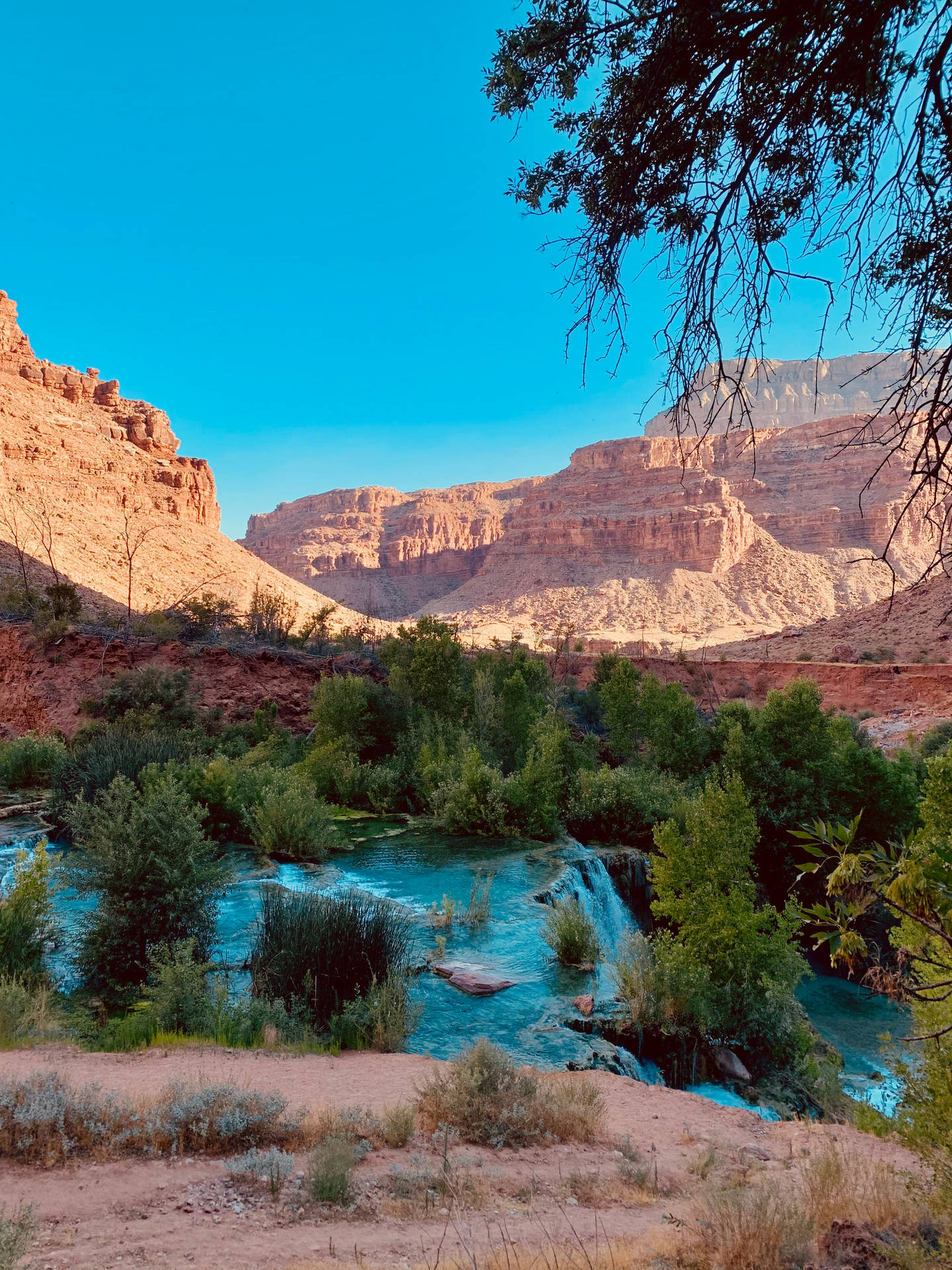 Blue River Most Beautiful Nature Background