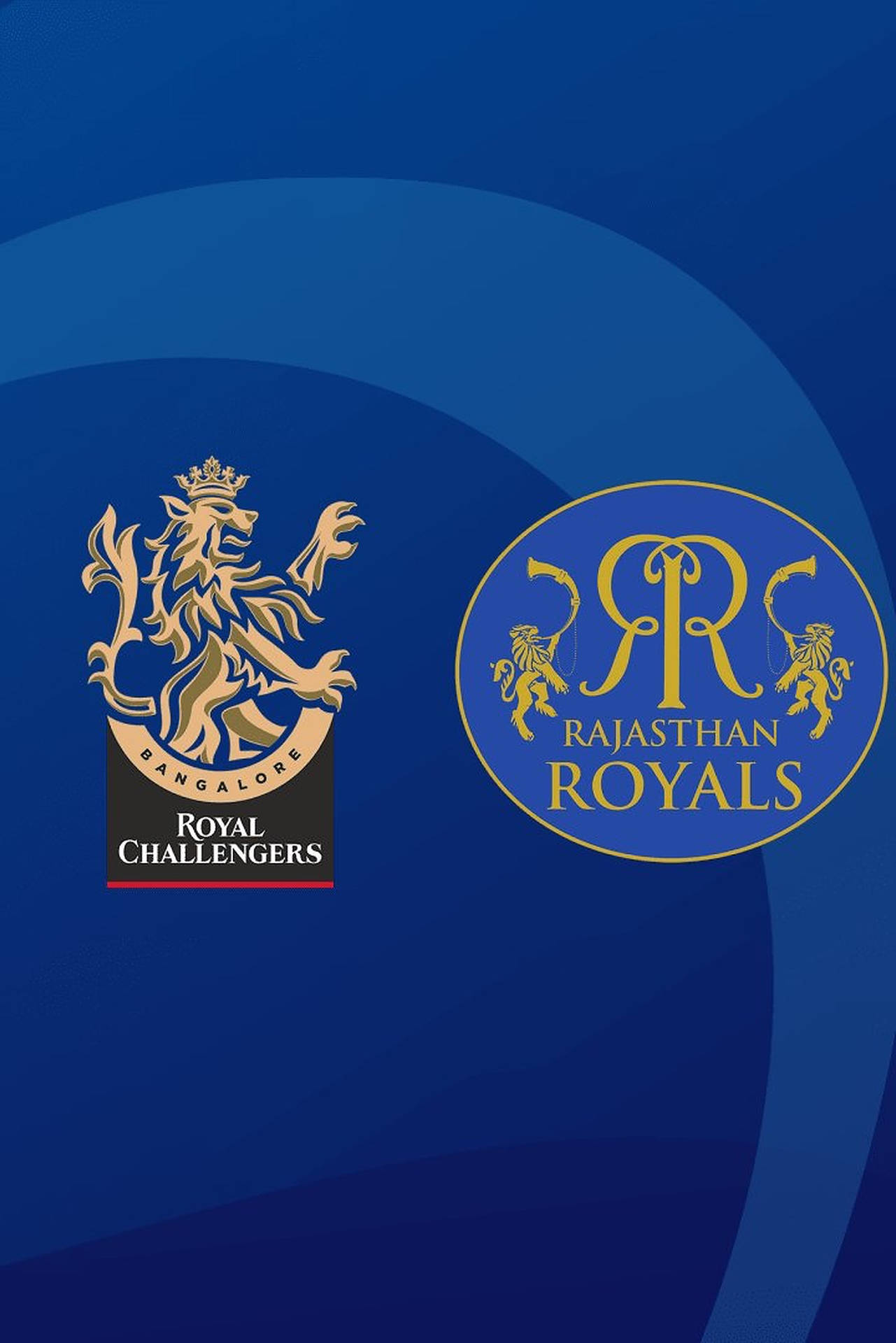 Blue Royal Challengers Bangalore Logo Background
