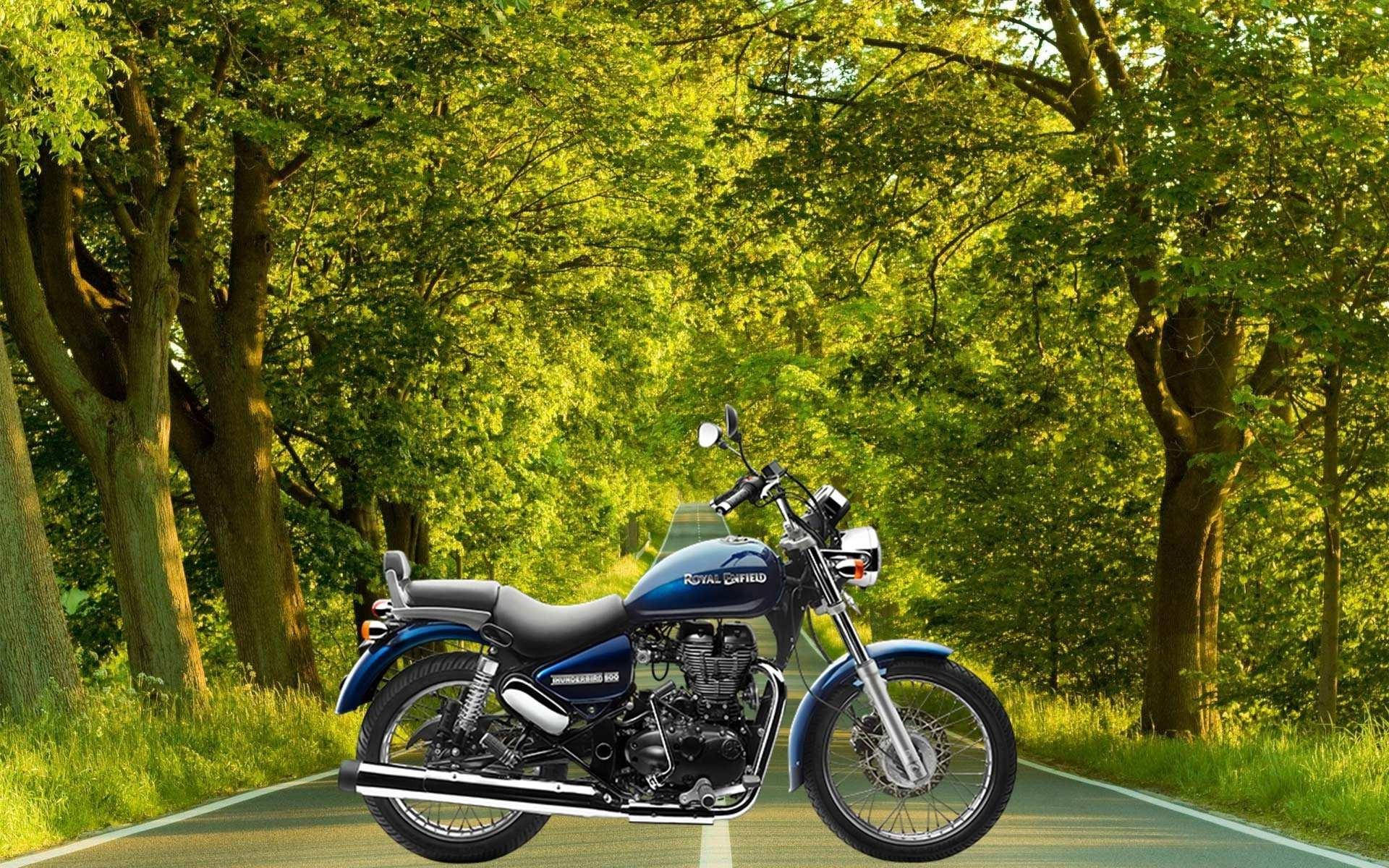 Blue Royal Enfield Hd Background