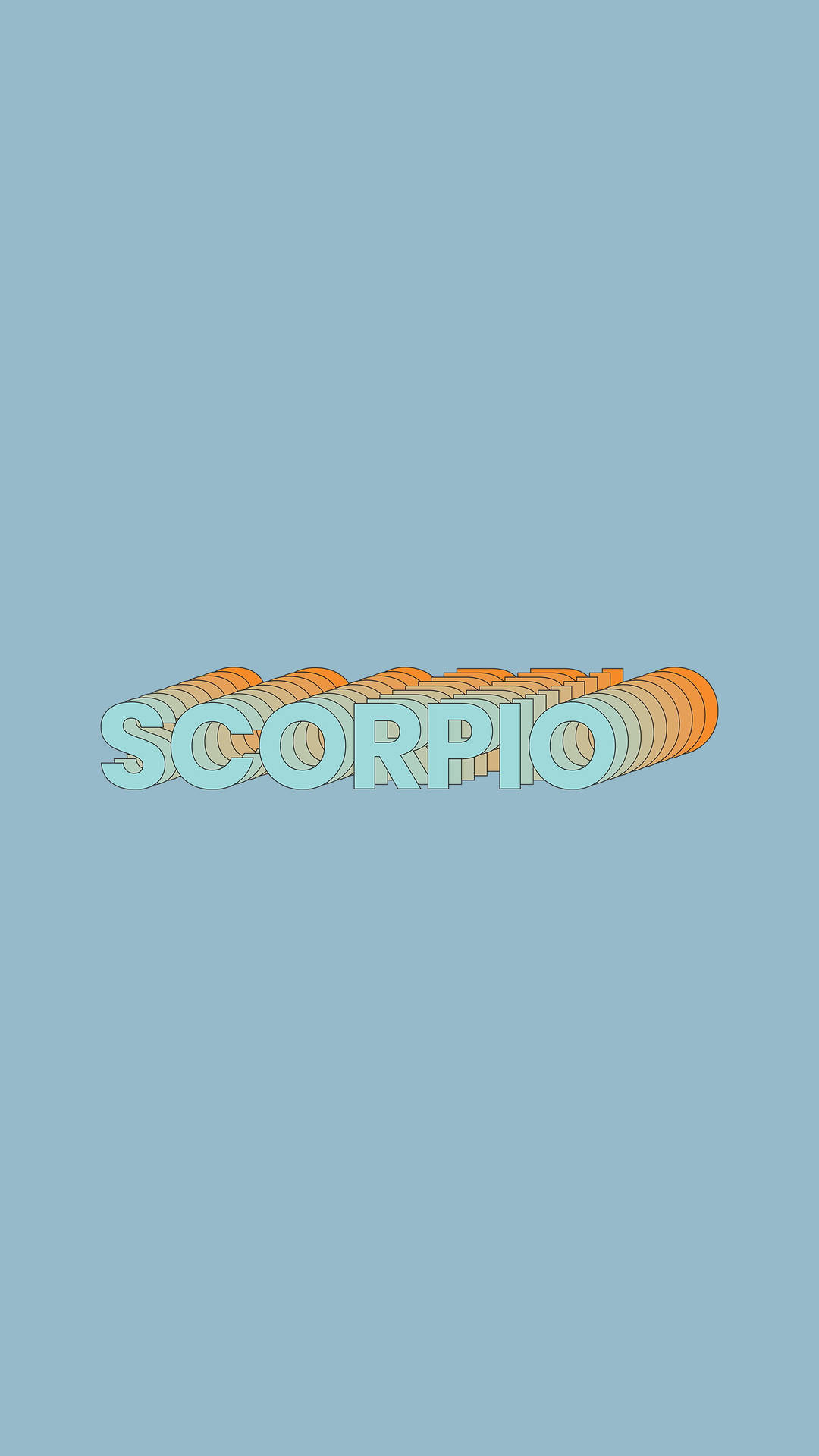 Blue Scorpio Aesthetic Background