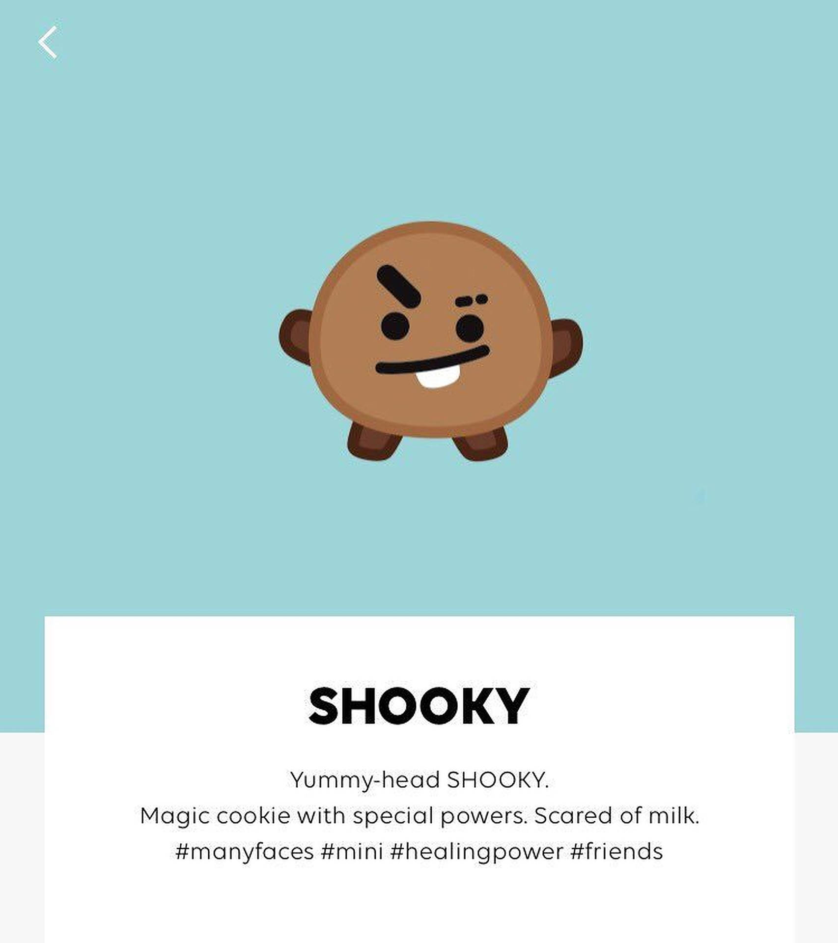 Blue Shooky Bt21 Poster Background