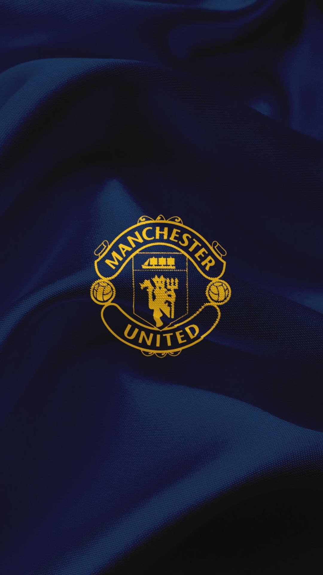 Blue Silk Manchester United Mobile Background