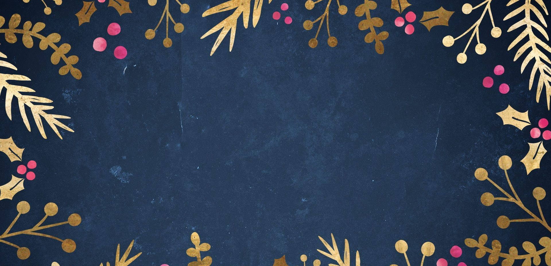 Blue Simple Christmas Festive Illustration Background