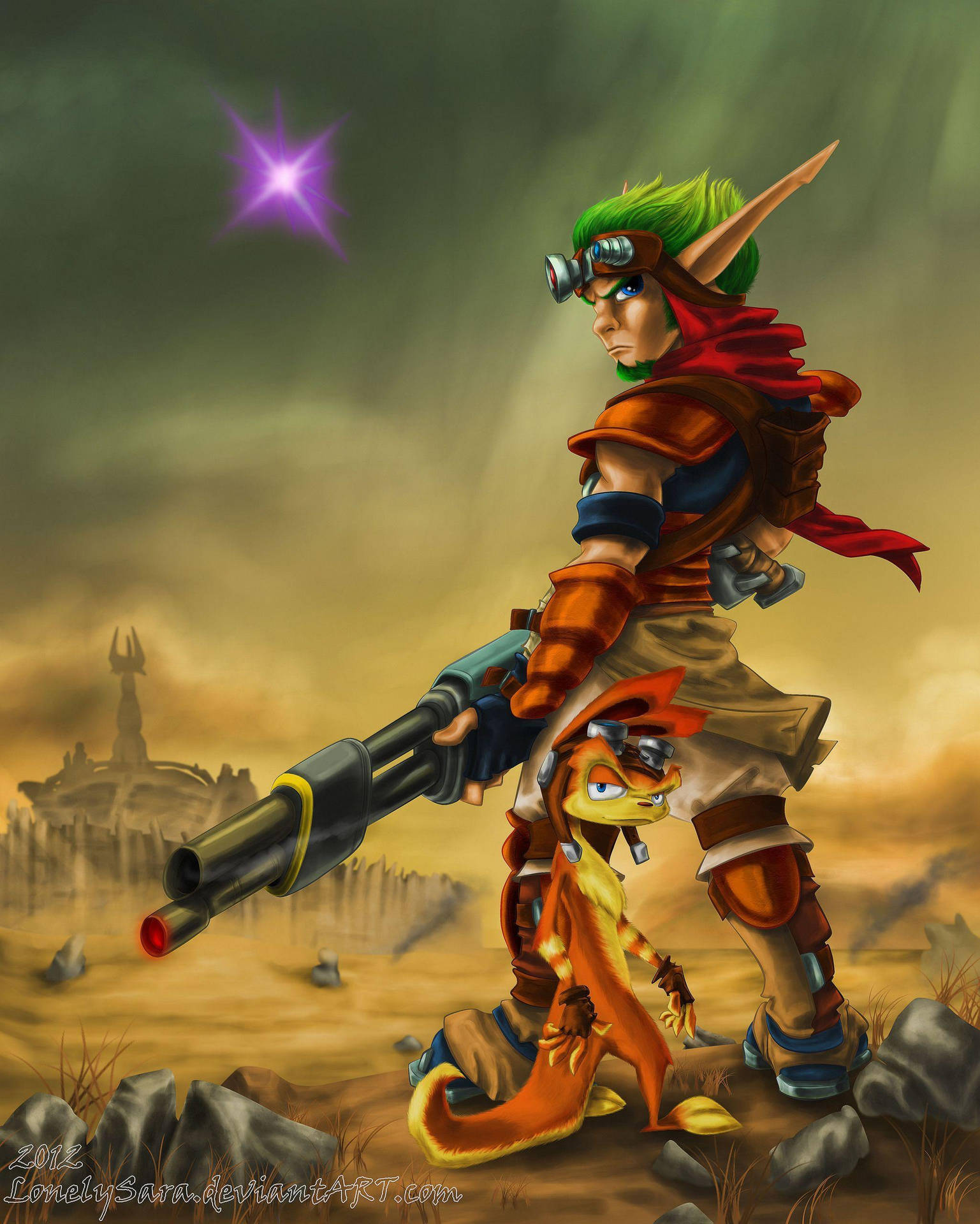 Blue Skies And Fun Times - Jak And Daxter Background