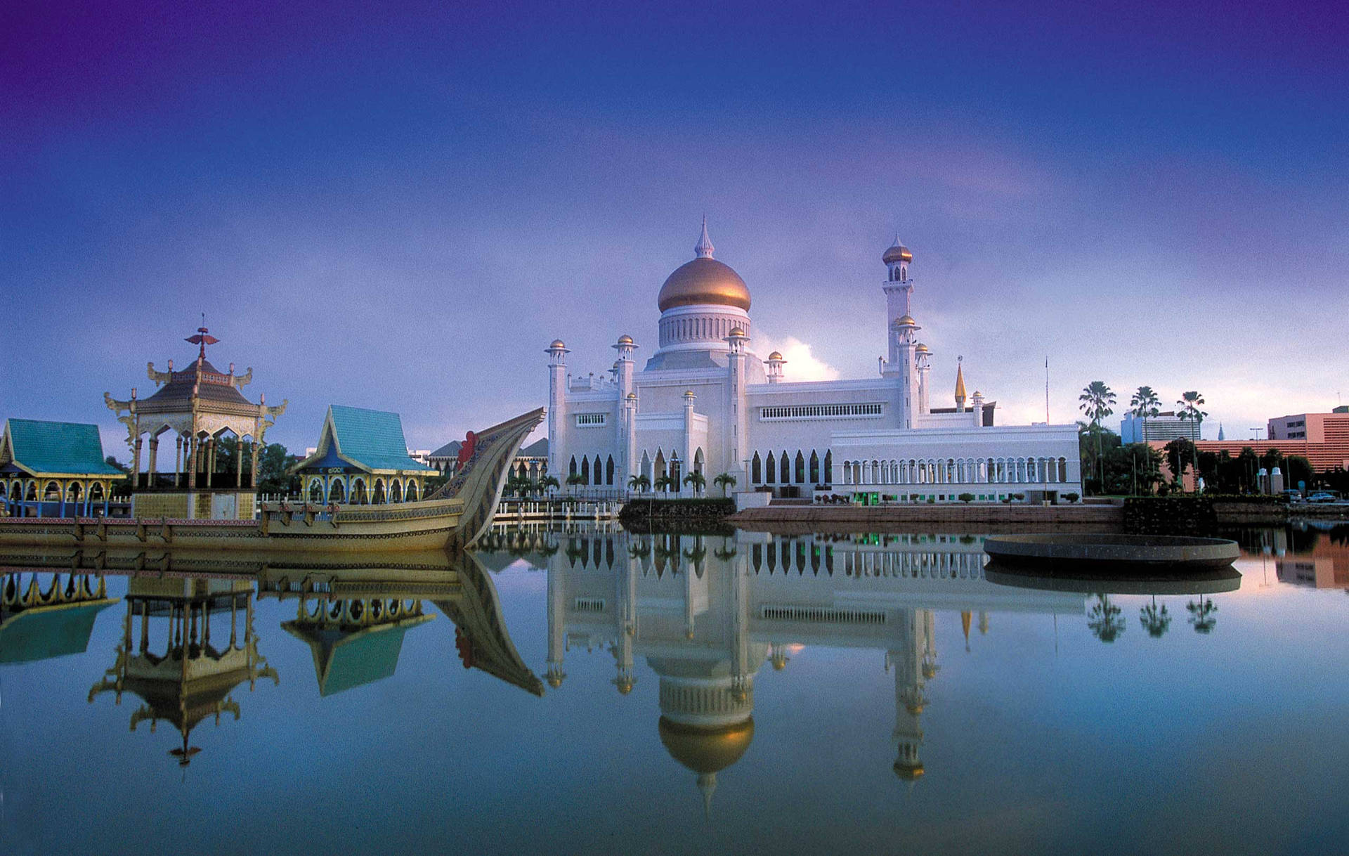 Blue Skies Over Brunei Mosque