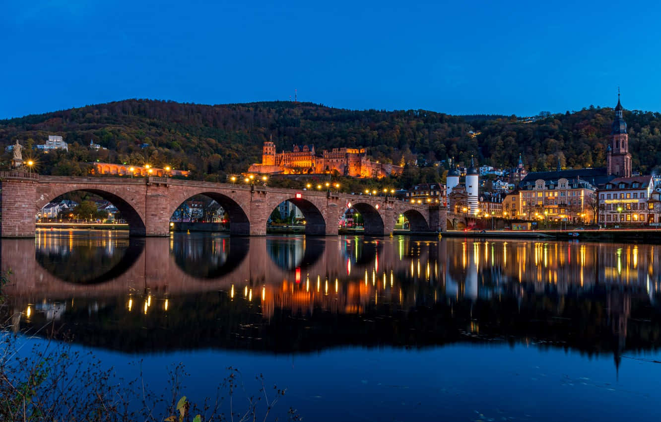 Blue Sky Above Heidelberg Castle