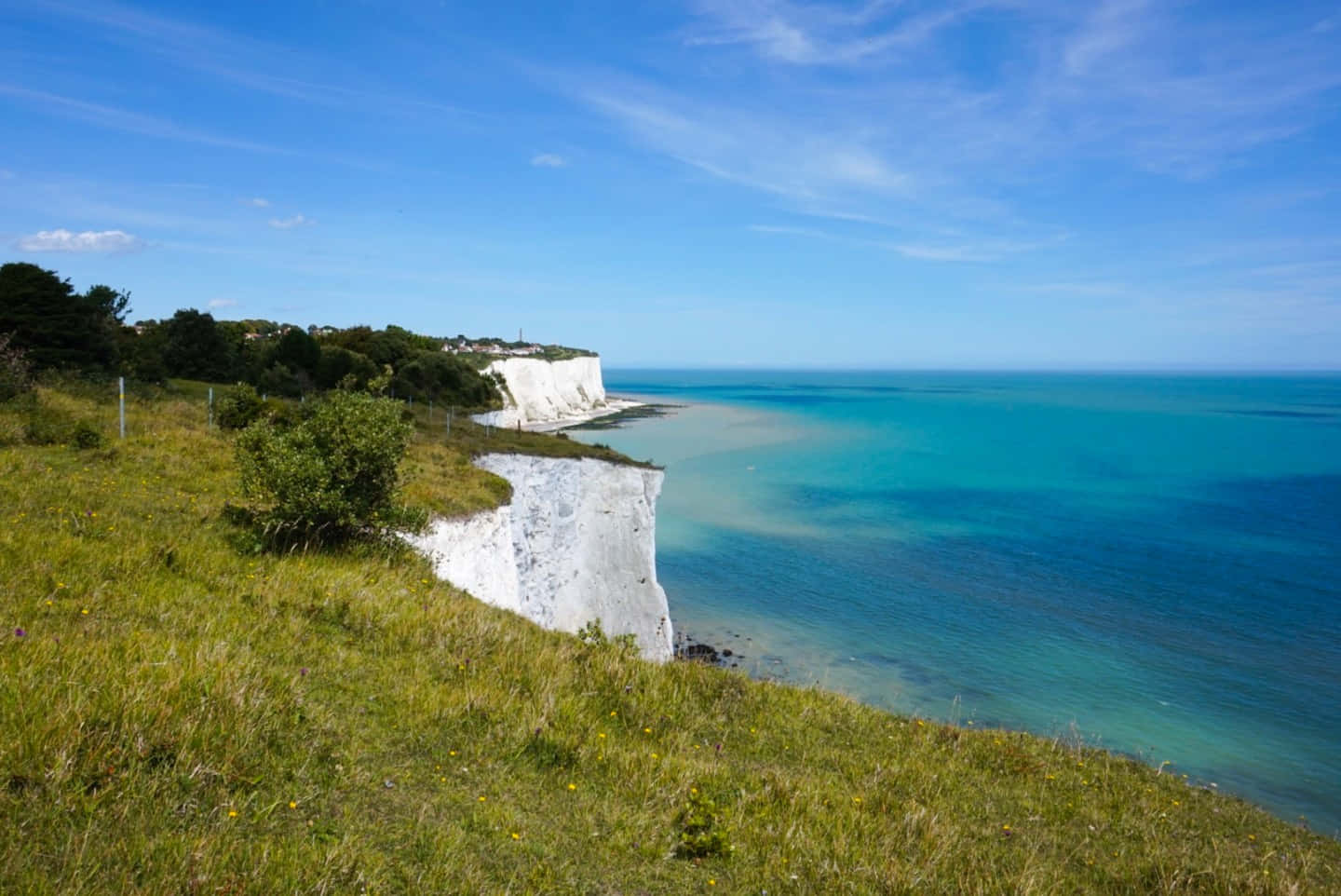 Blue Sky At White Cliffs Of Dover