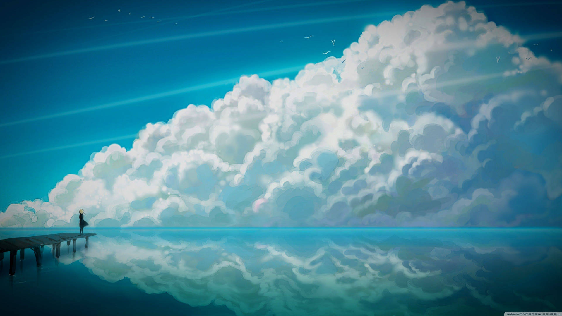 Blue Sky Horizon Anime