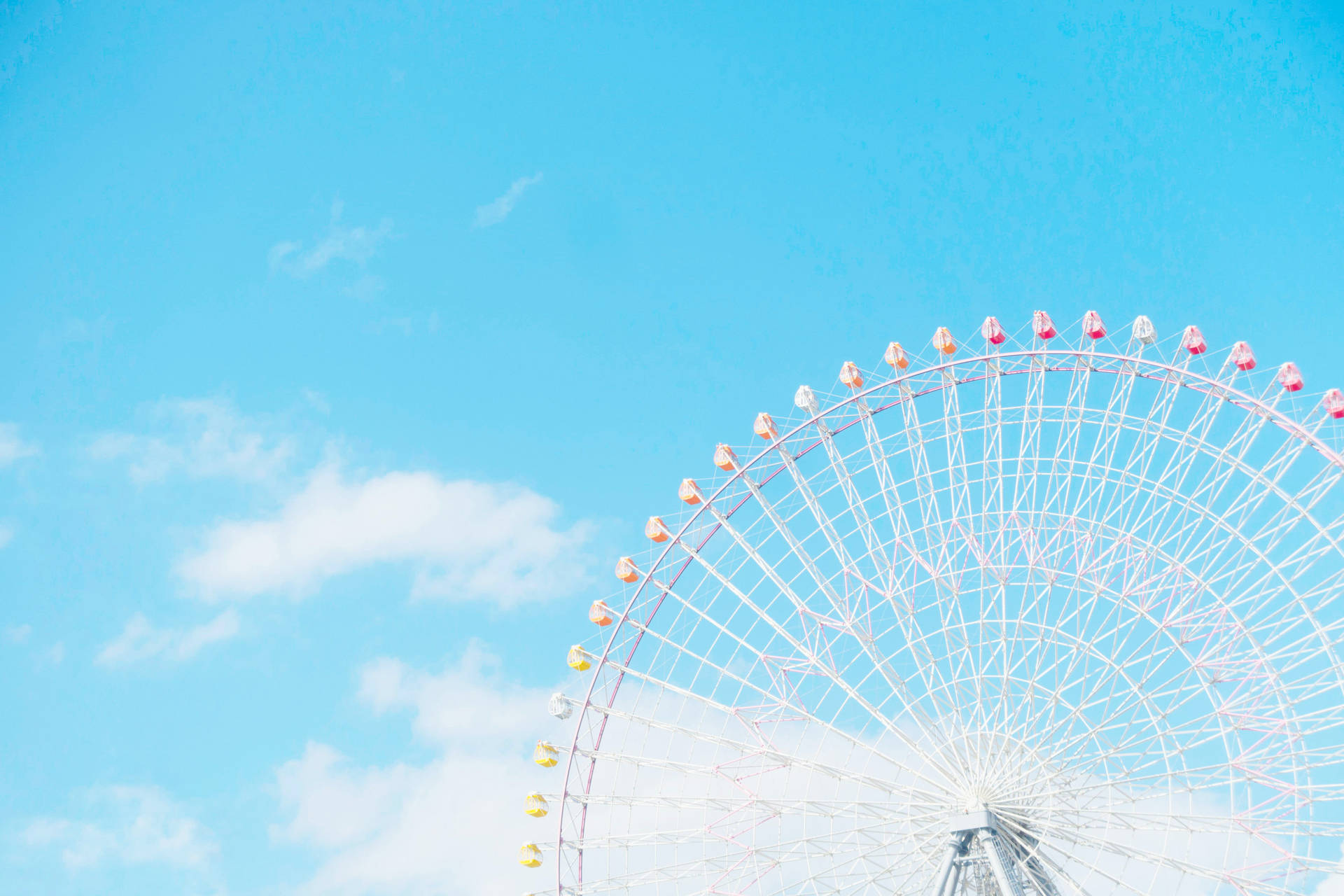 Blue Sky In Theme Park Background