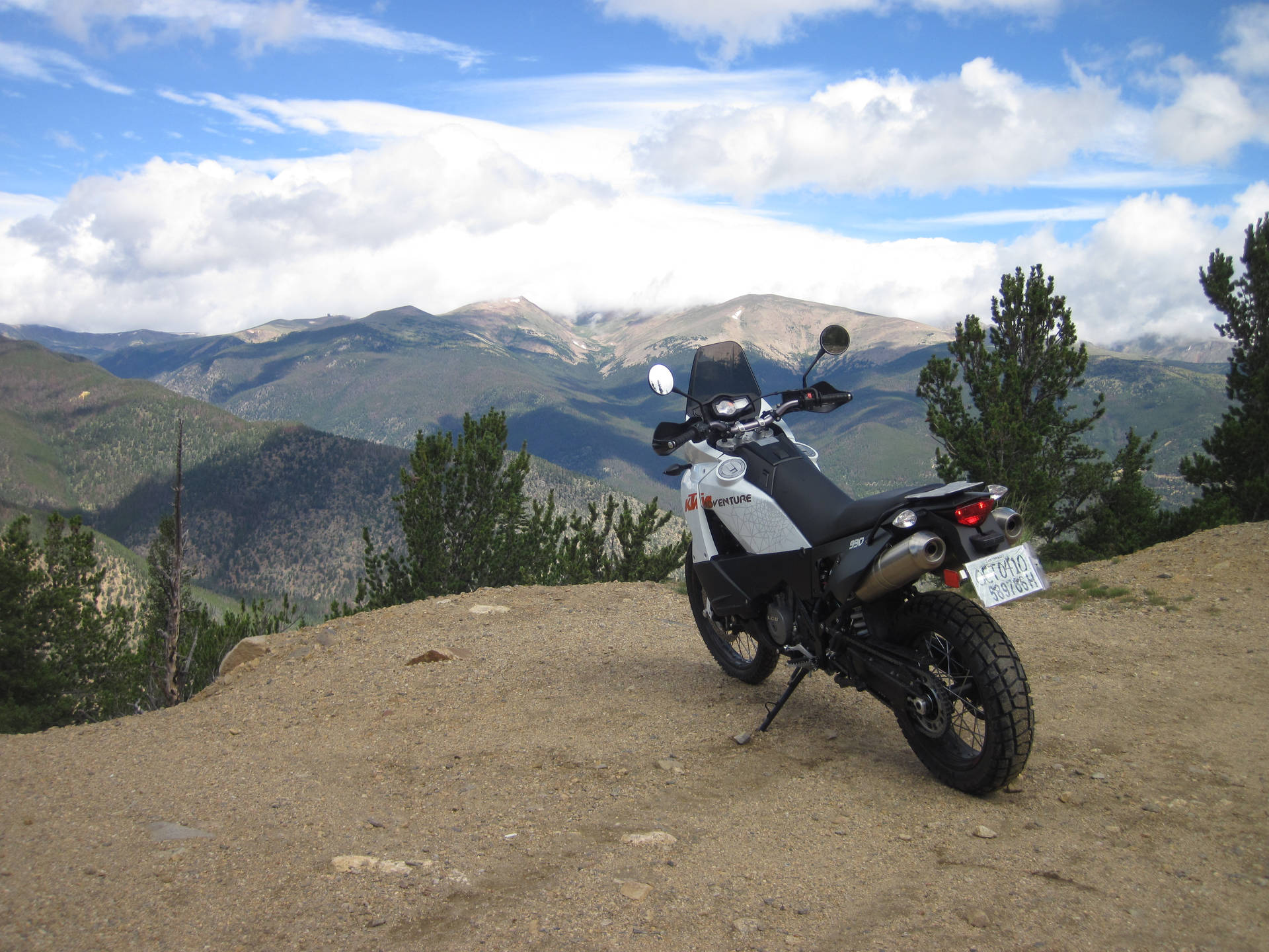 Blue Sky Ktm Bike Background