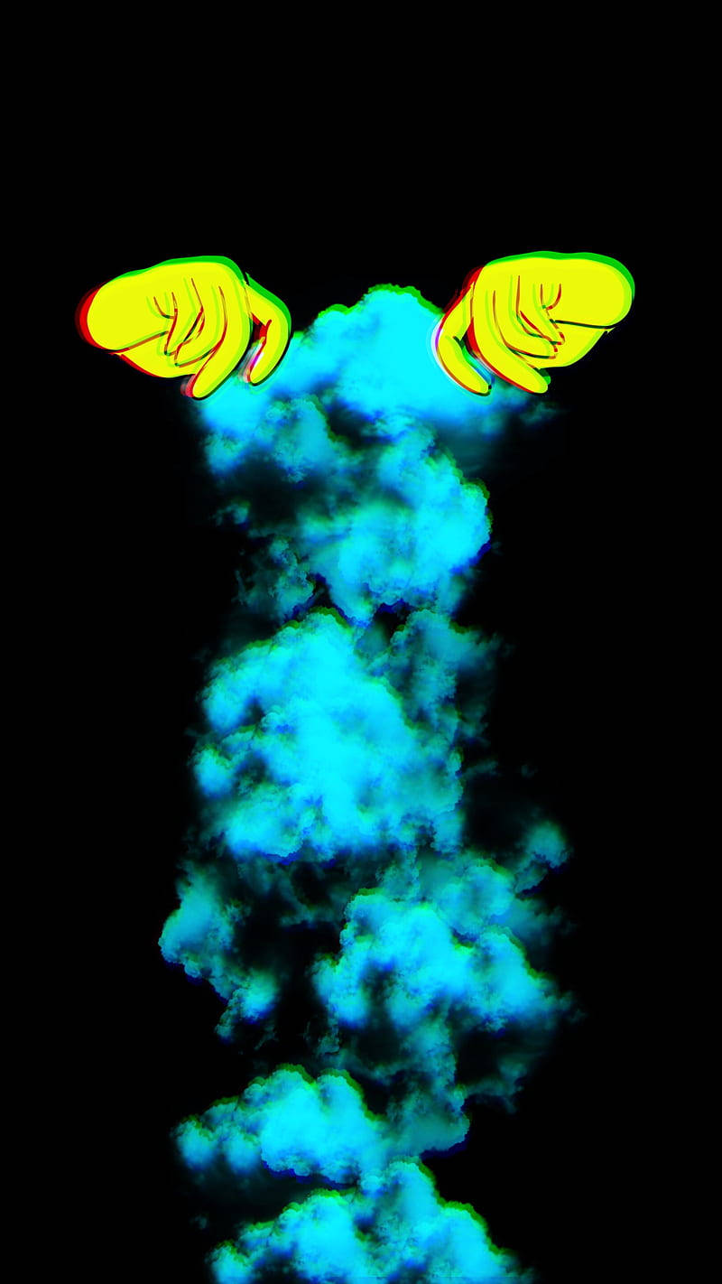 Blue Smoke Original Iphone 4 Background