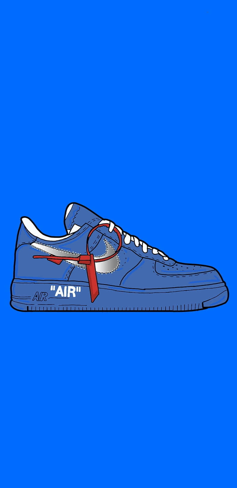 Blue Sneaker Artwork Background
