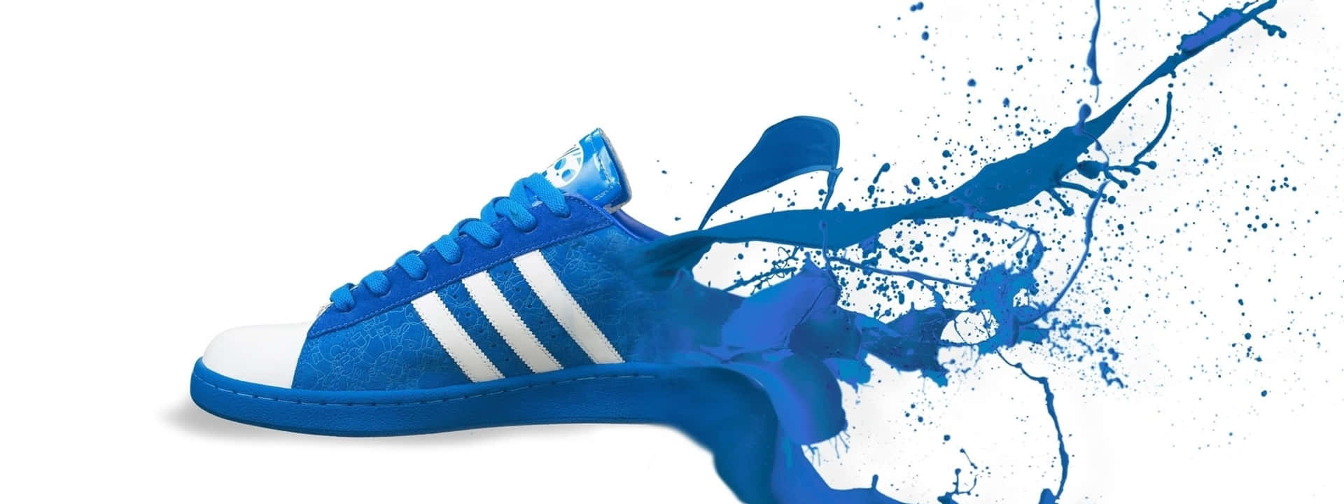 Blue Sneaker Dynamic Splash