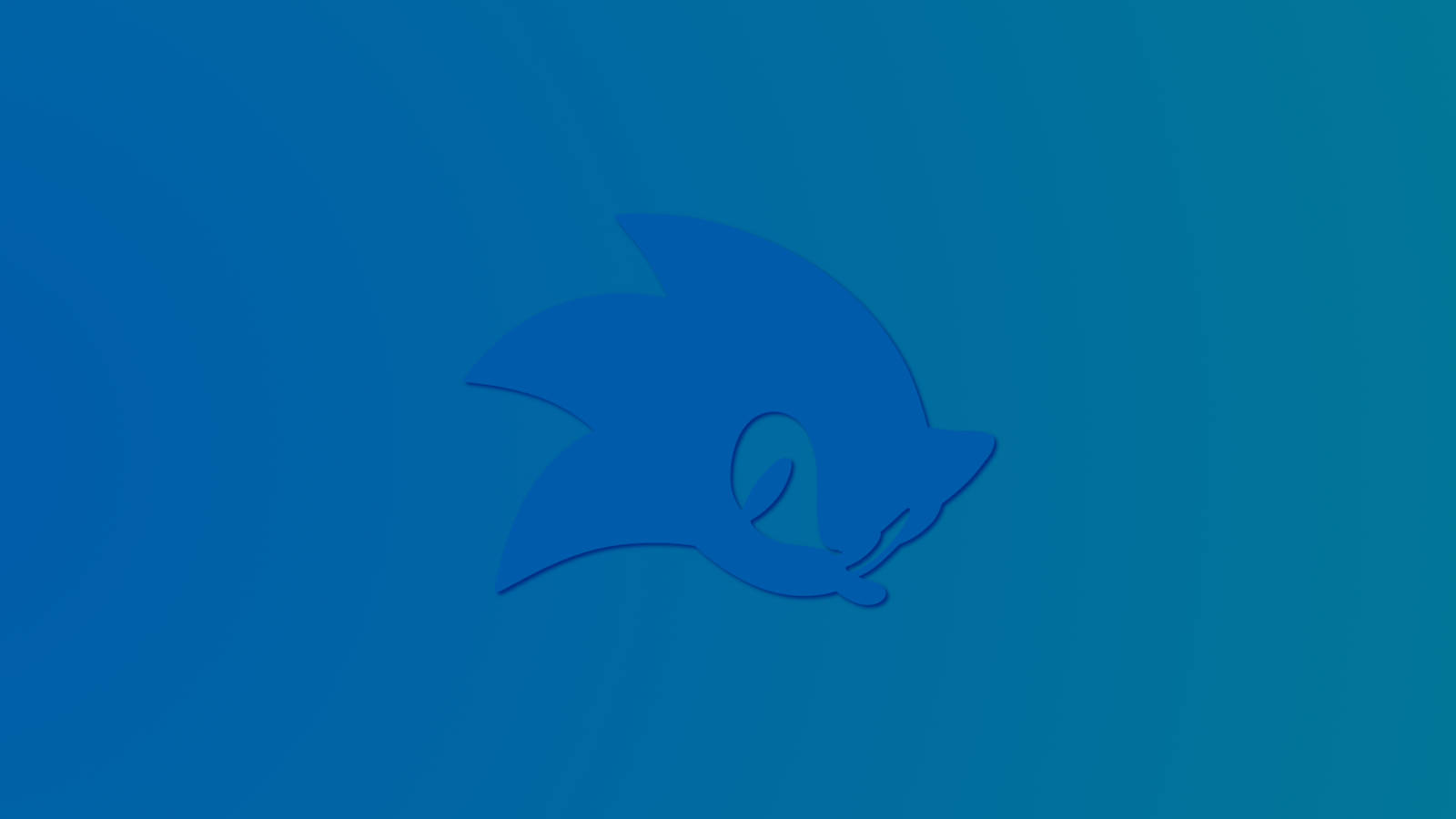 Blue Sonic Icon Photo Cover Background