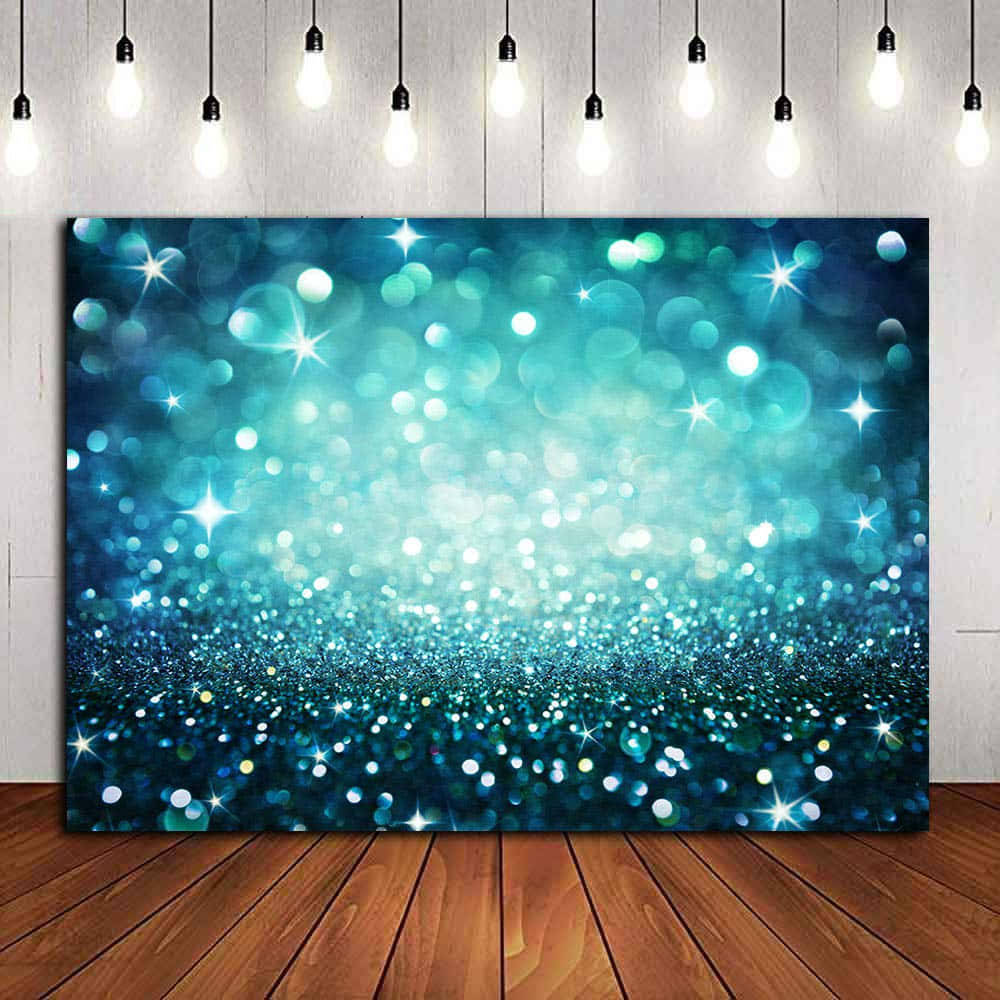 Blue Sparkle Portrait Background