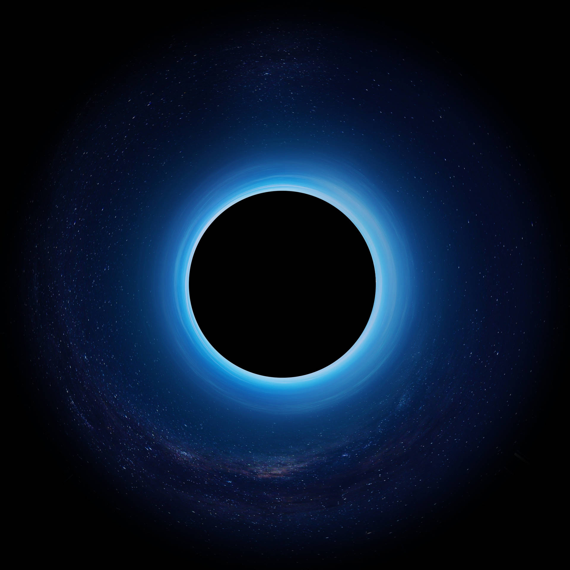 Blue Spherical Black Hole Background