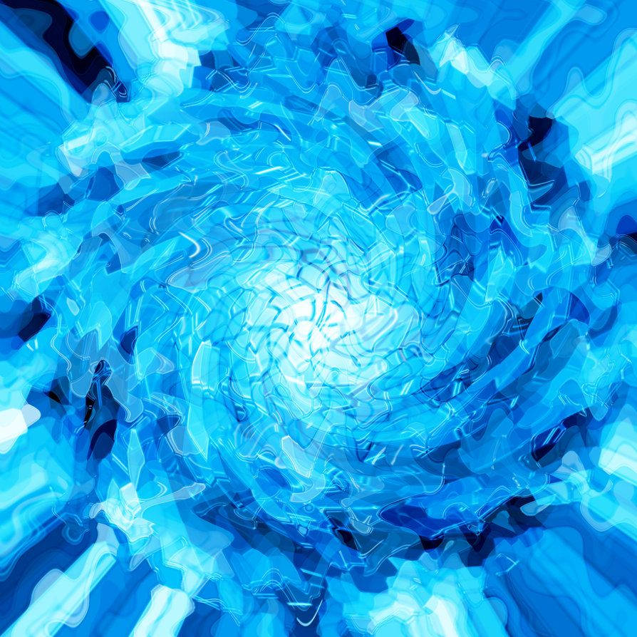 Blue Spiral Ice Art Background