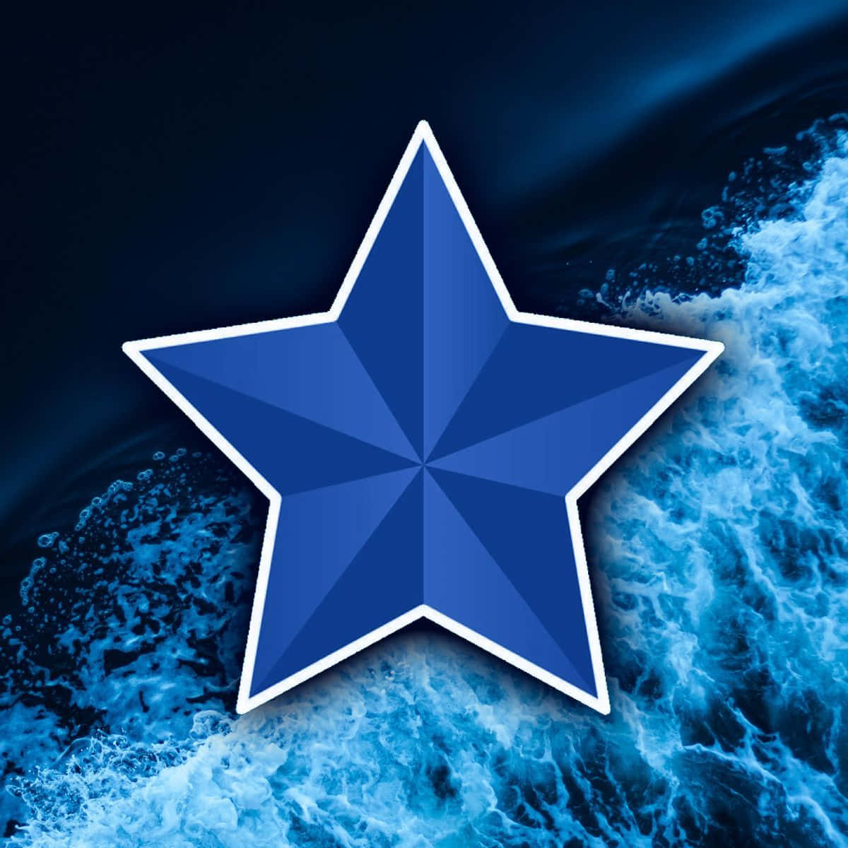 Blue Star Ocean Backdrop Background