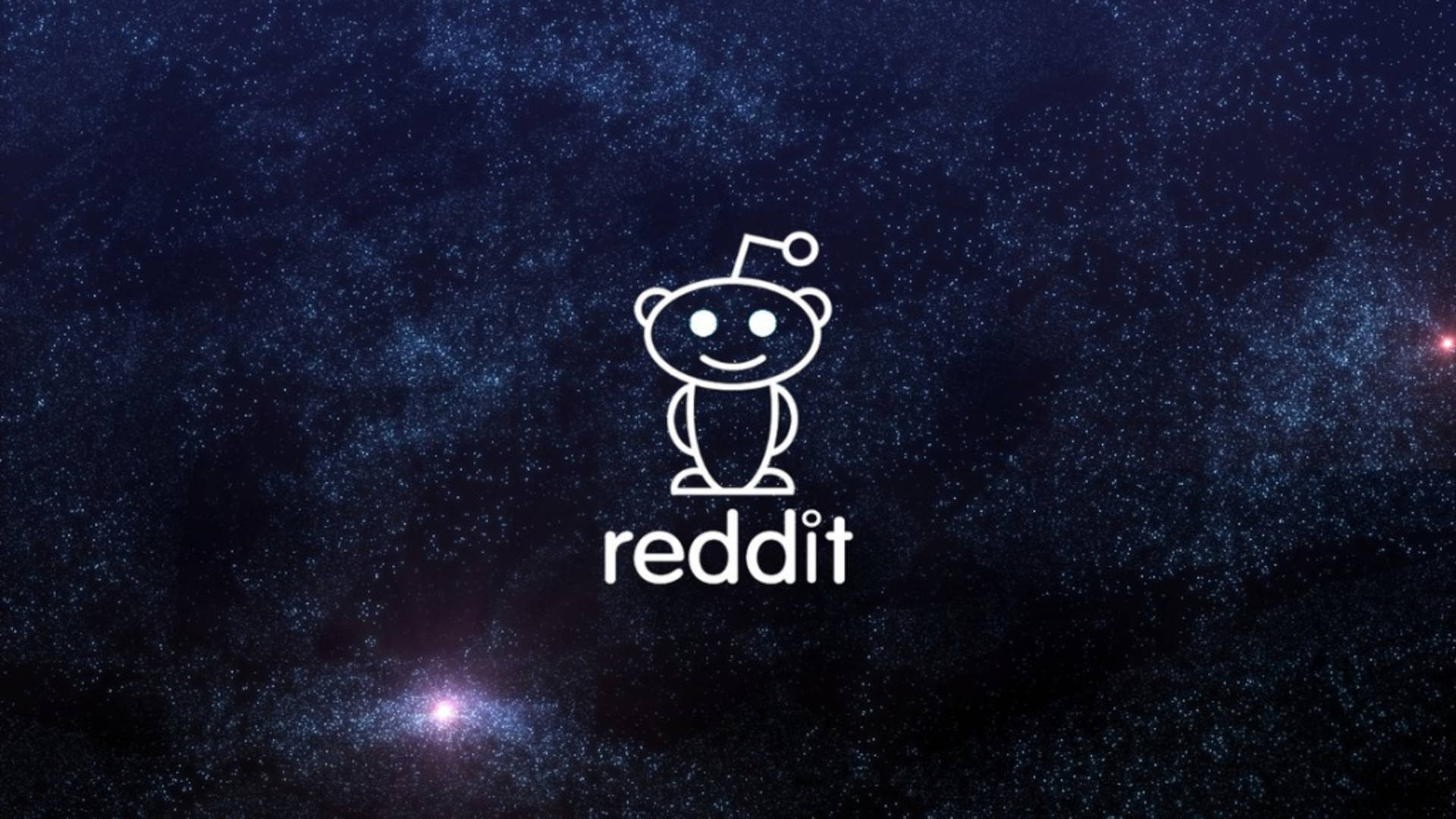 Blue Starry Reddit Snoo Icon Background