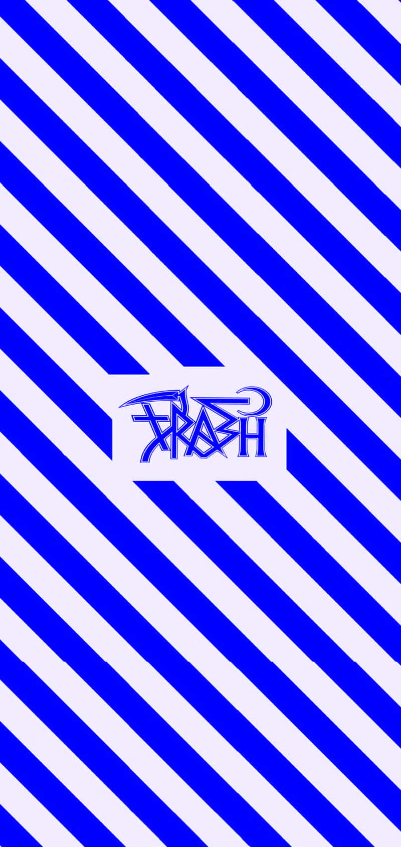 Blue Stripes With Trash Gang Background