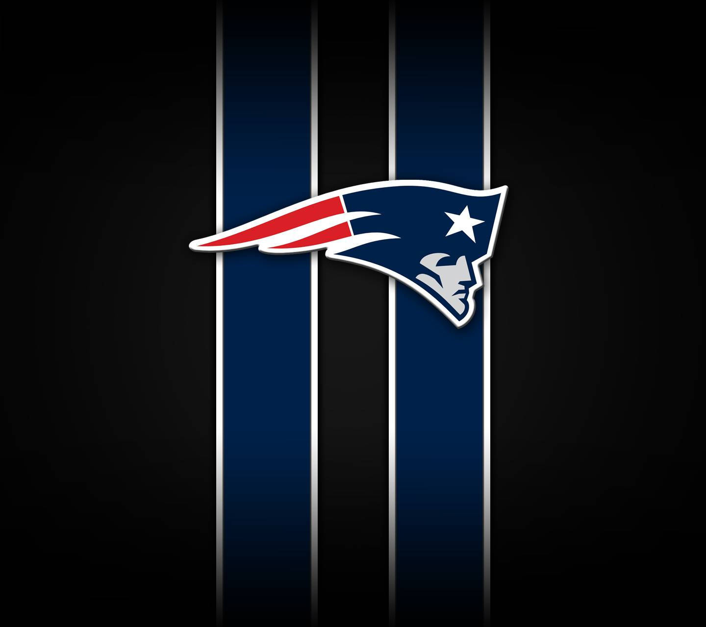 Blue Strips Patriots Logo Background