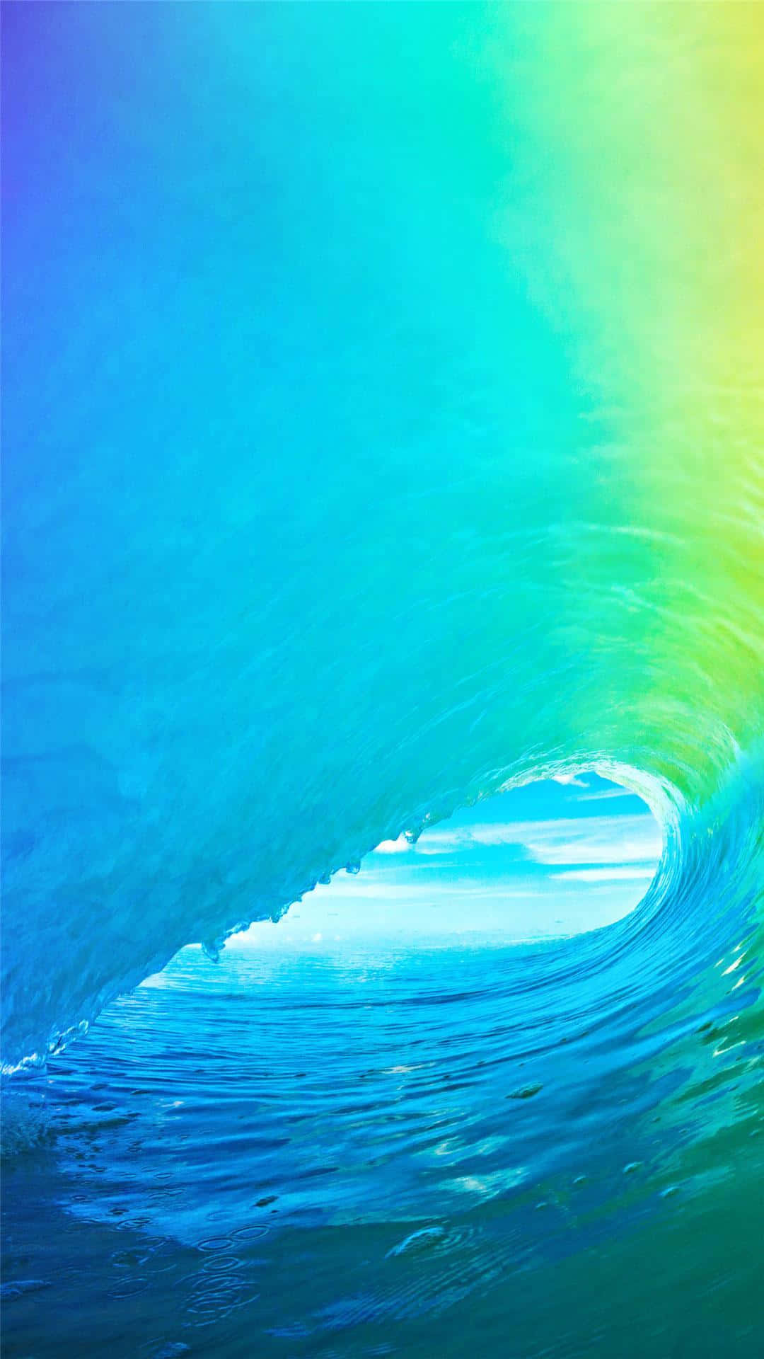Blue Succinct Waves Phone Background