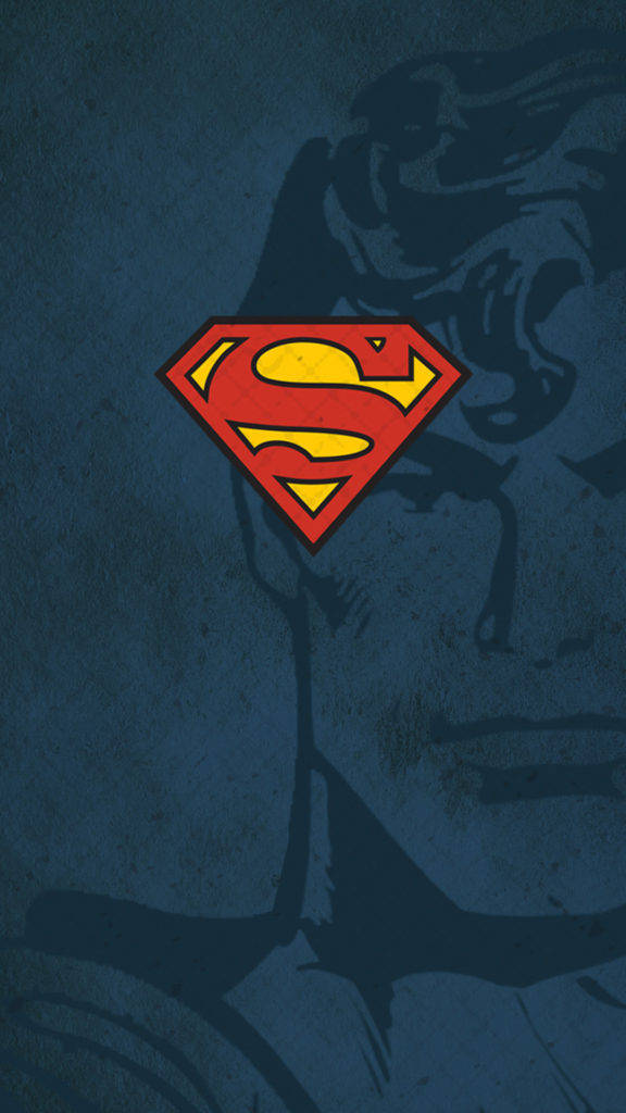 Blue Superman With Face Iphone