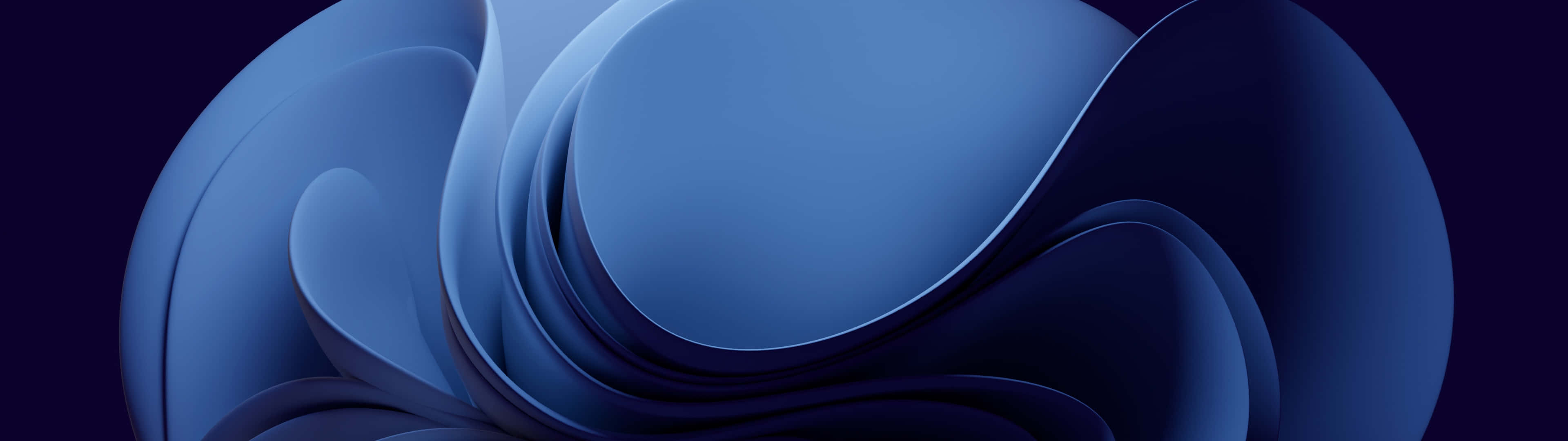 Blue Swirl Ultra Hd Dual Monitor - Wallpaper