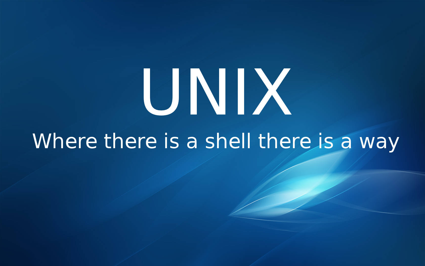 Blue-themed Unix Program System Background