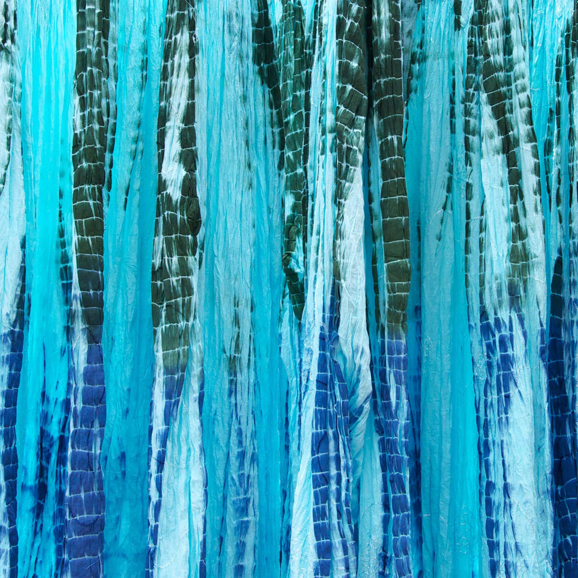 Blue Tie Dye Curtain Wall Background