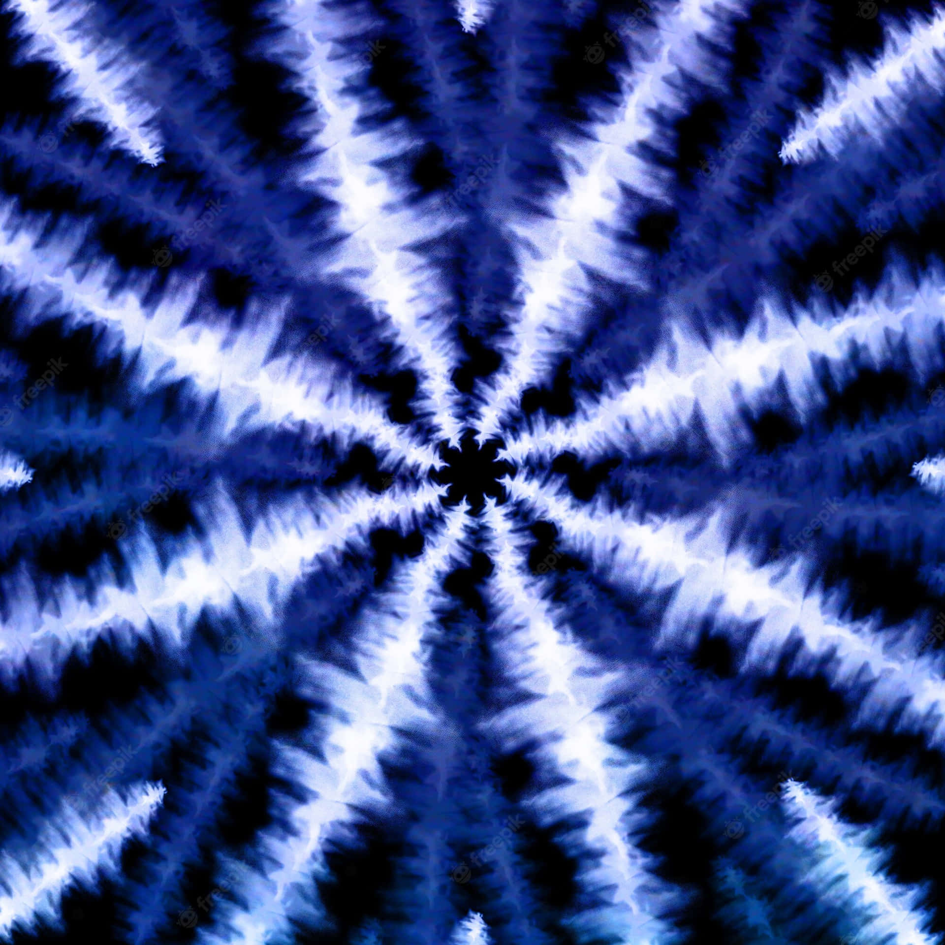 Blue Tie Dye Star Pattern Background