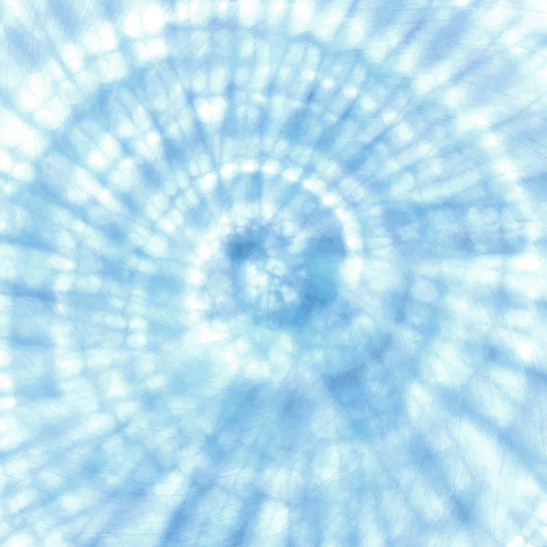 Blue Tie Dye White Swirl Pattern Background